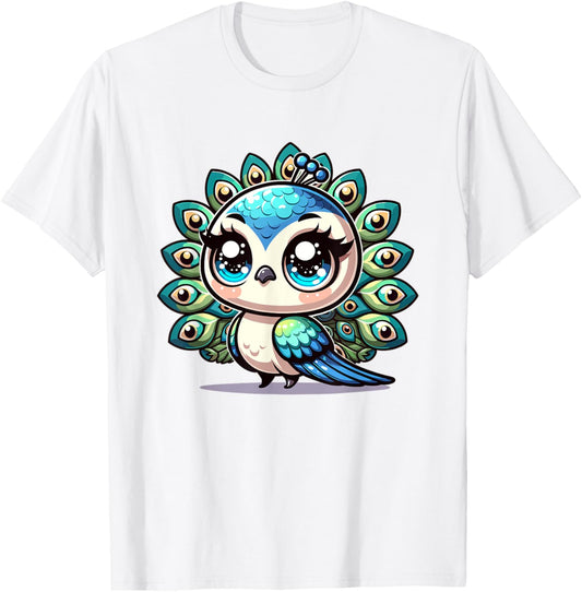 Adorable Cute Japanese Kawaii Chibi Peacock