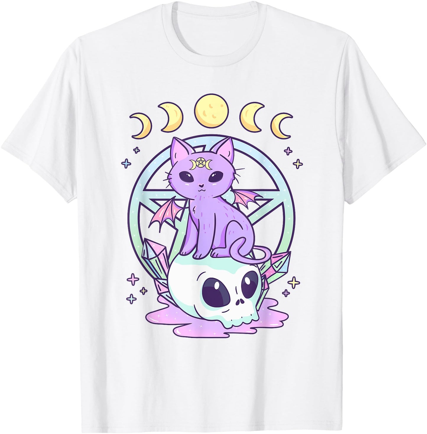 Kawaii Pastel Goth Clothing Aesthetic Witchy Cat Skull Anime Men Women