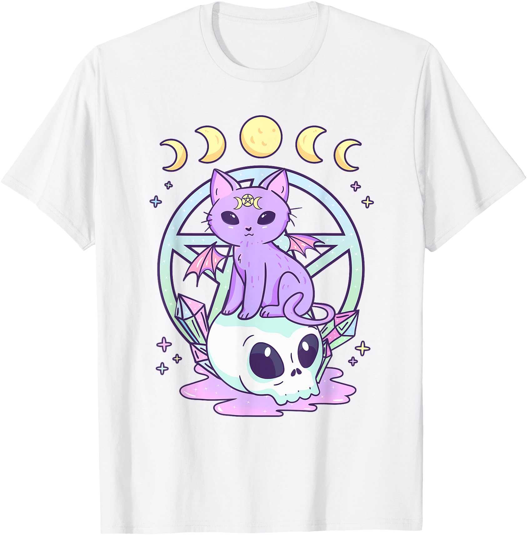 Kawaii Pastel Goth Clothing Aesthetic Witchy Cat Skull Anime Men Women