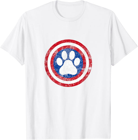 Captain Dog Super Hero Funny Pet Lover Men Women Kids T-Shirt