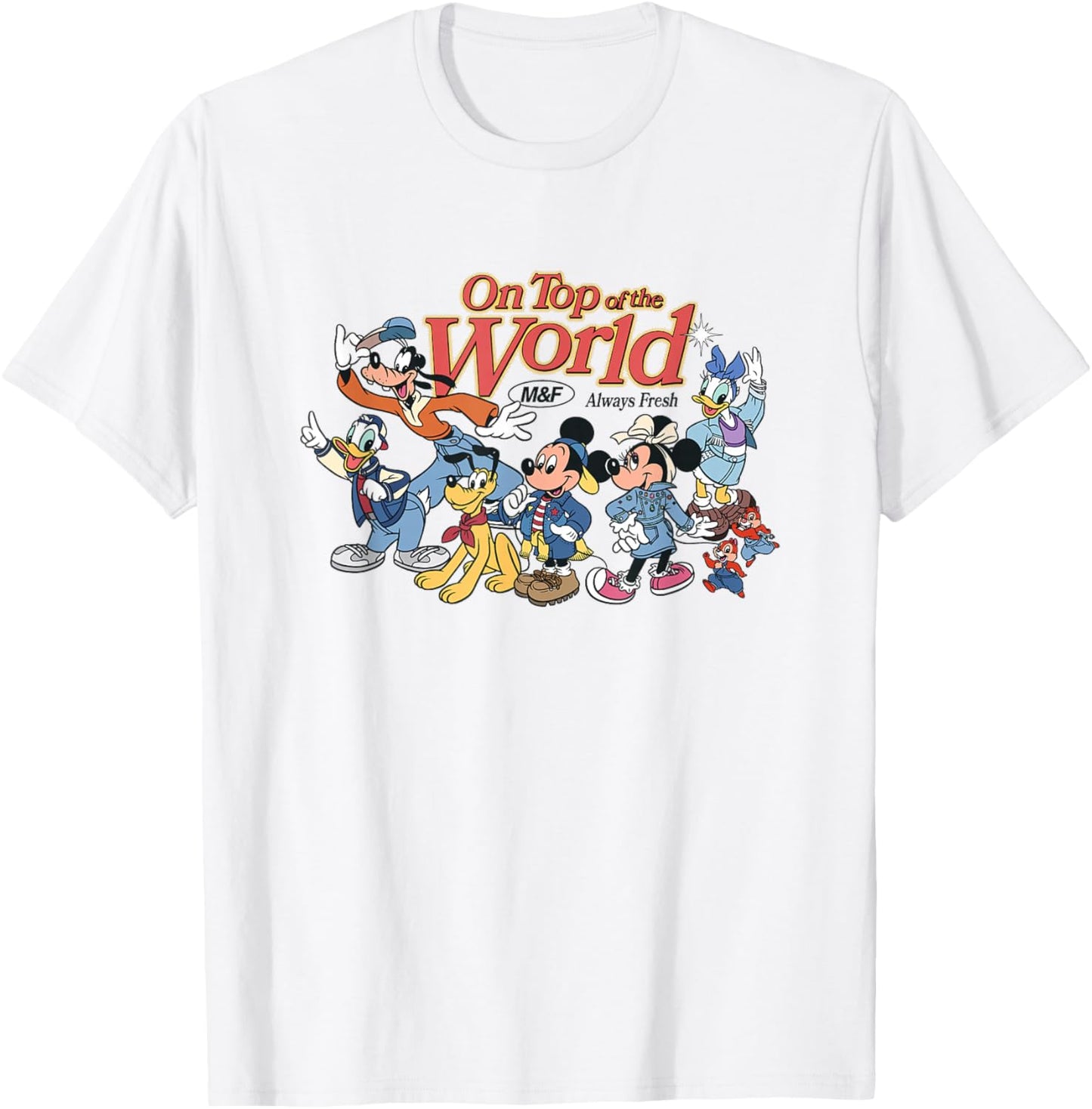 Disney Mickey And Friends On Top Of The World Group Shot