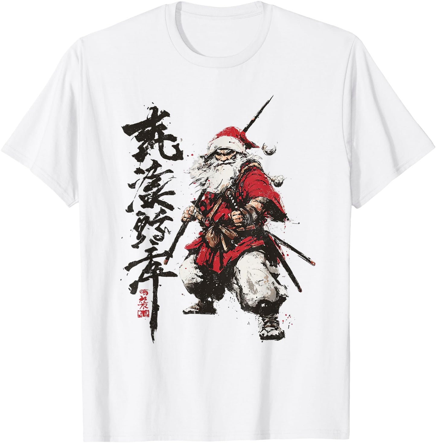 Japanese Santa Samurai Ukiyo-e Christmas