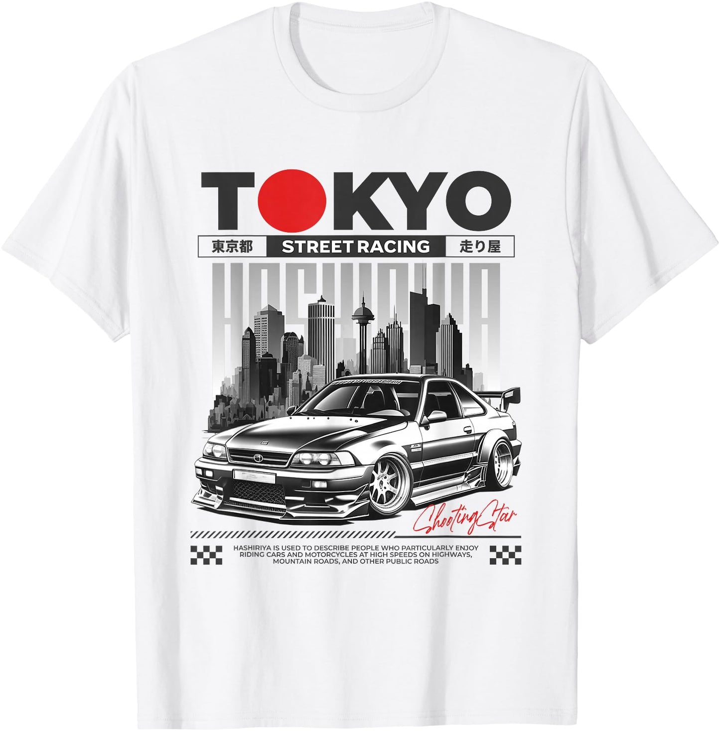 JDM Tokyo Japan Drift Race Car Tuning Retro Vintage Graphic