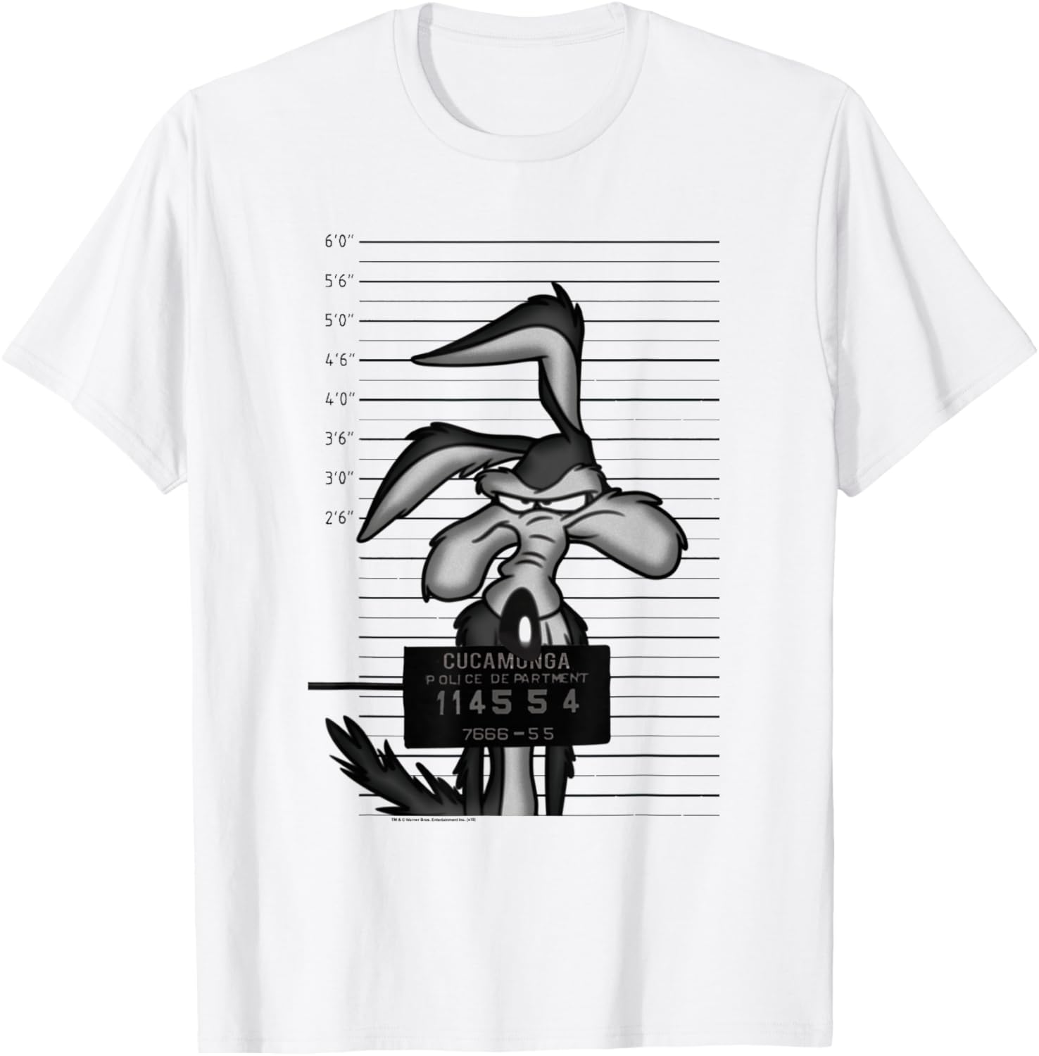 Looney Tunes Wile E. Coyote Busted Short Sleeve T-Shirt Small