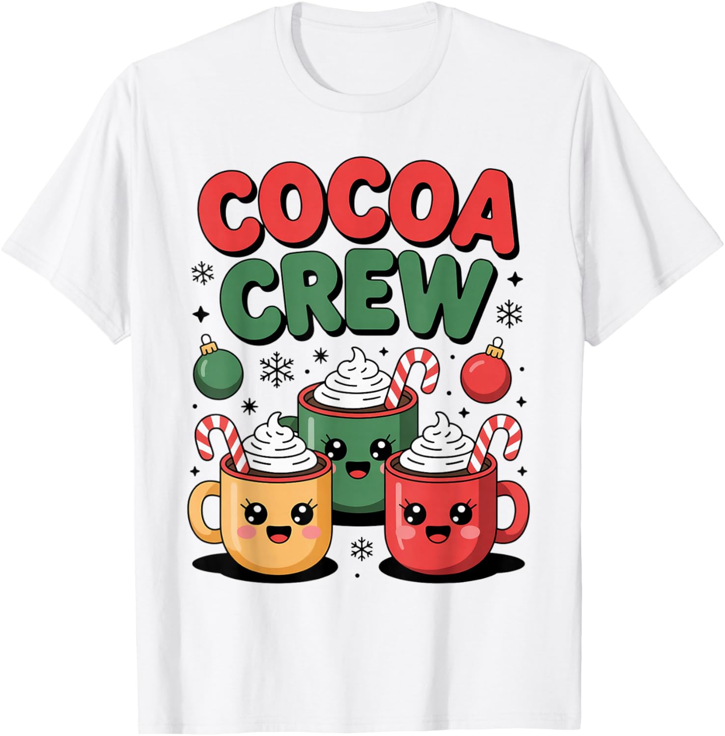 Cute Cocoa Crew Christmas Hot Chocolate Family Matching