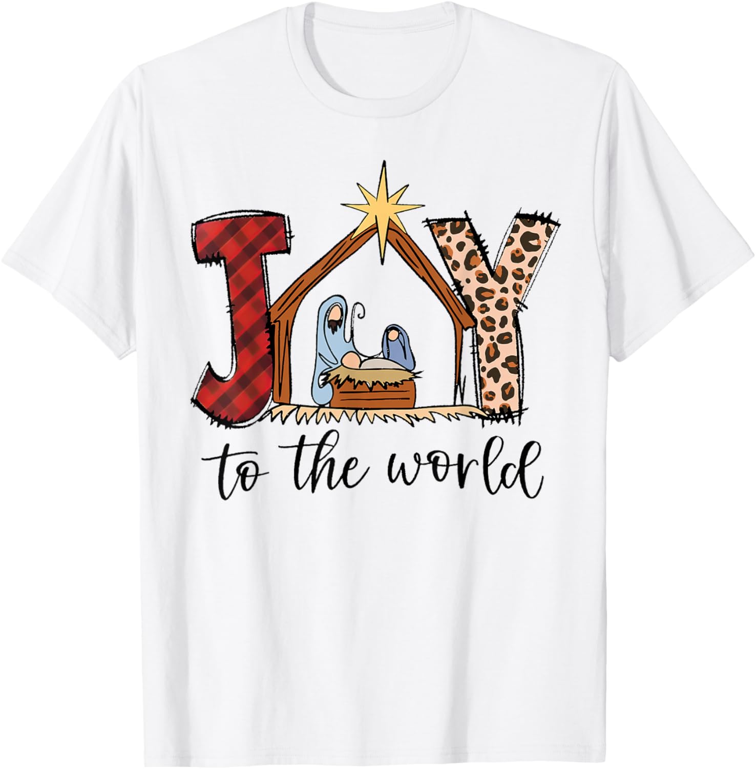 Joy To The World Baby Jesus In The Manger Christmas Xmas