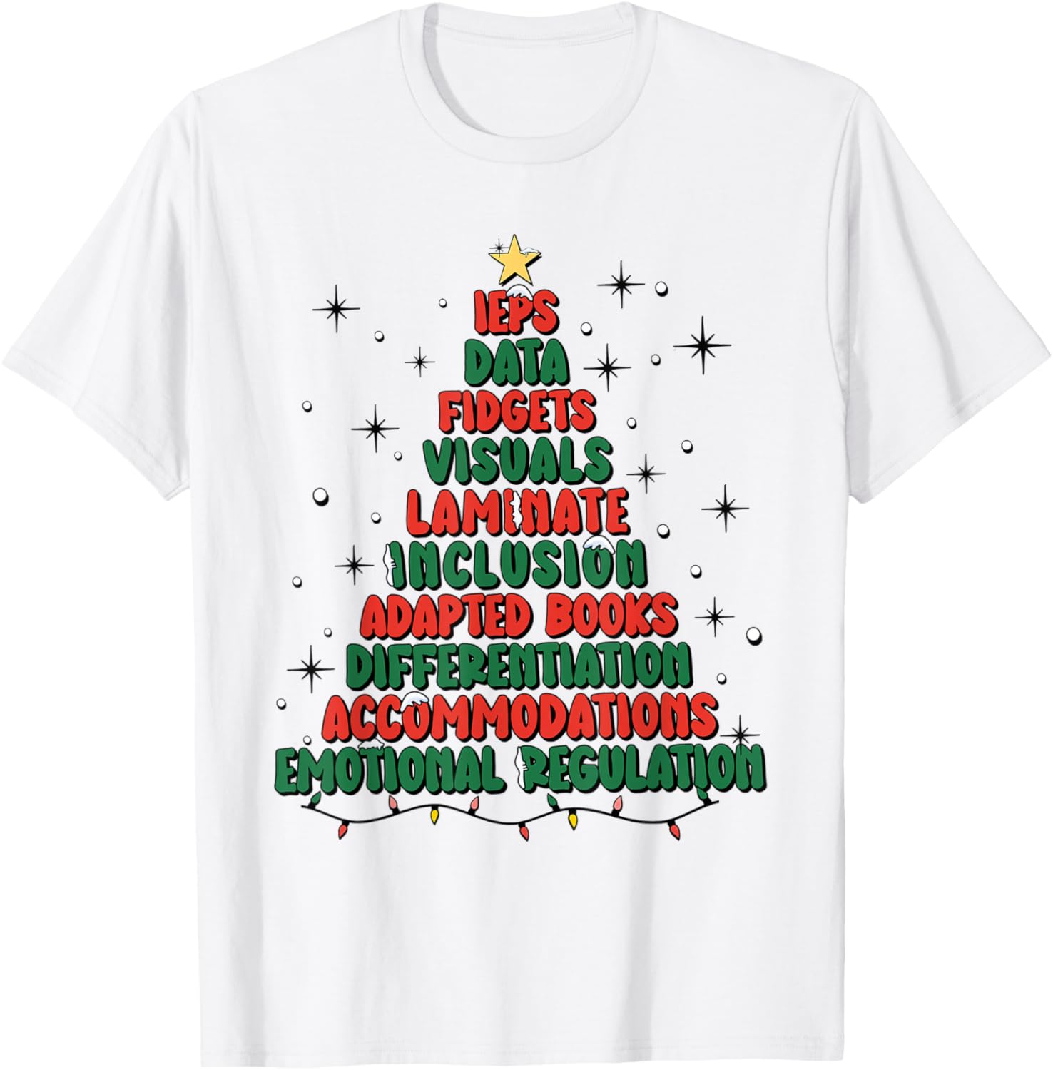 Special Ed Teacher Christmas Holiday Teacher Xmas Lights