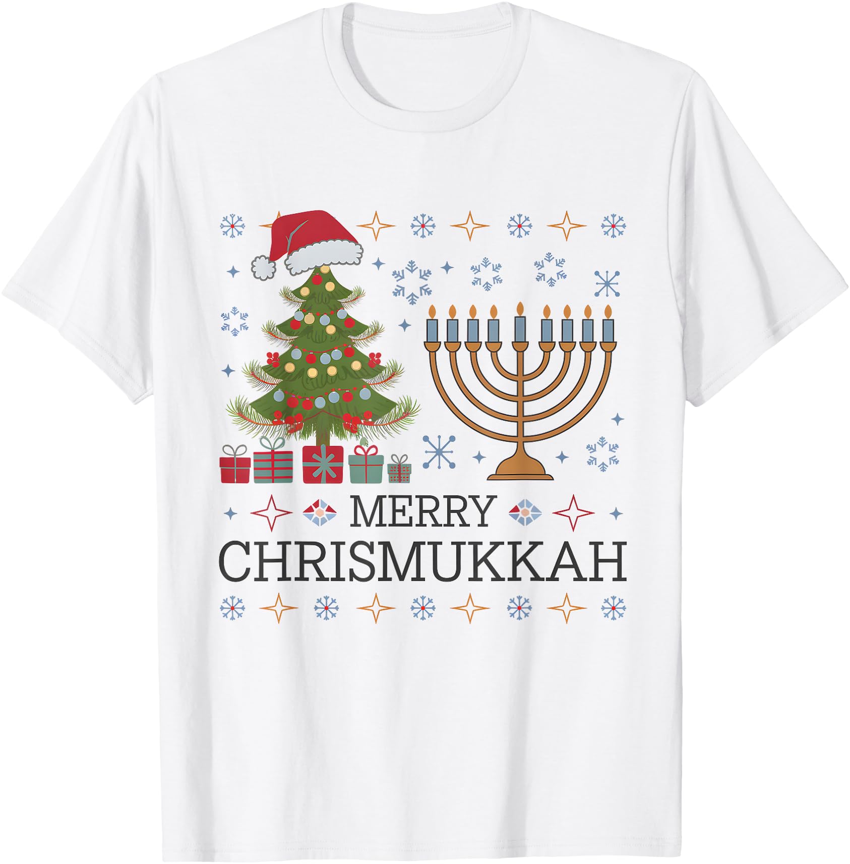 Happy Christmukkah Jewish Christmas Hanukkah Chanukah