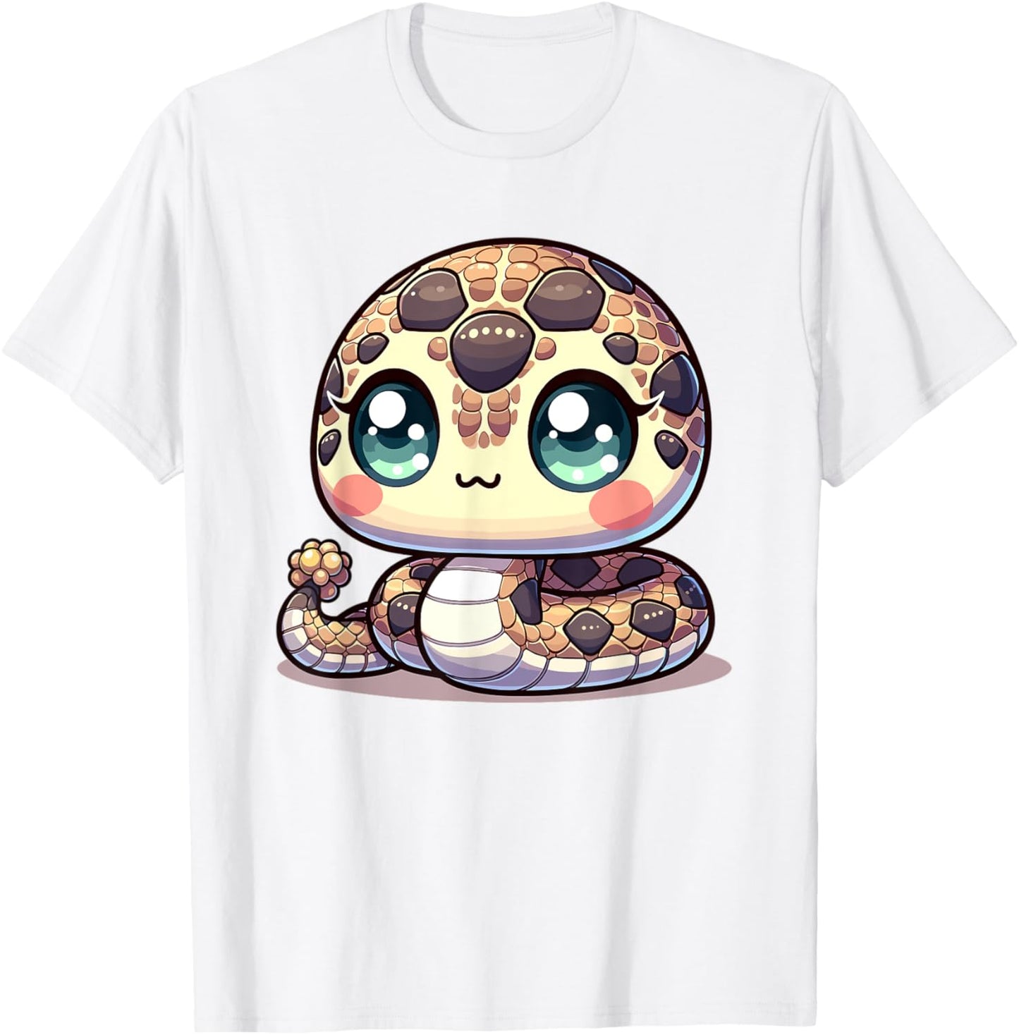 Adorable Cute Japanese Kawaii Chibi Rattlesnake