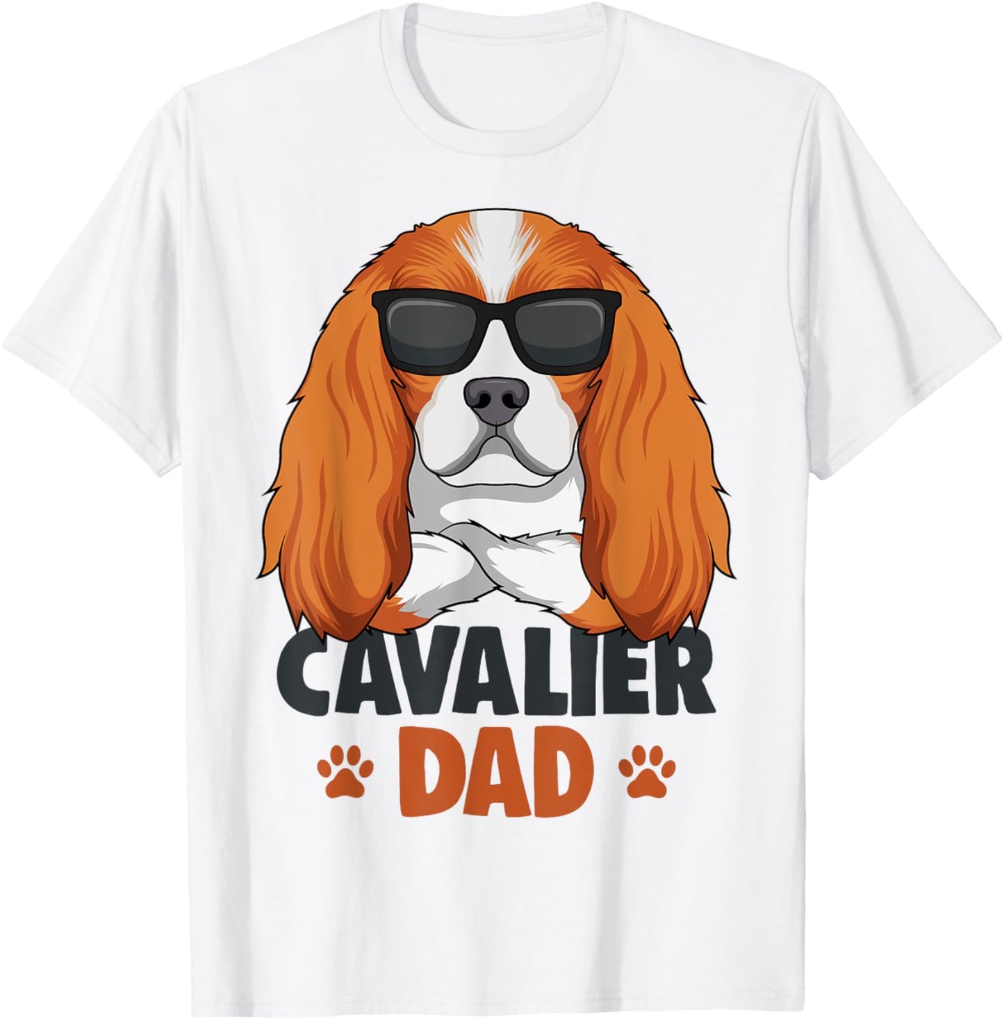 Cavalier King Charles Spaniel Dad Dog T-Shirt