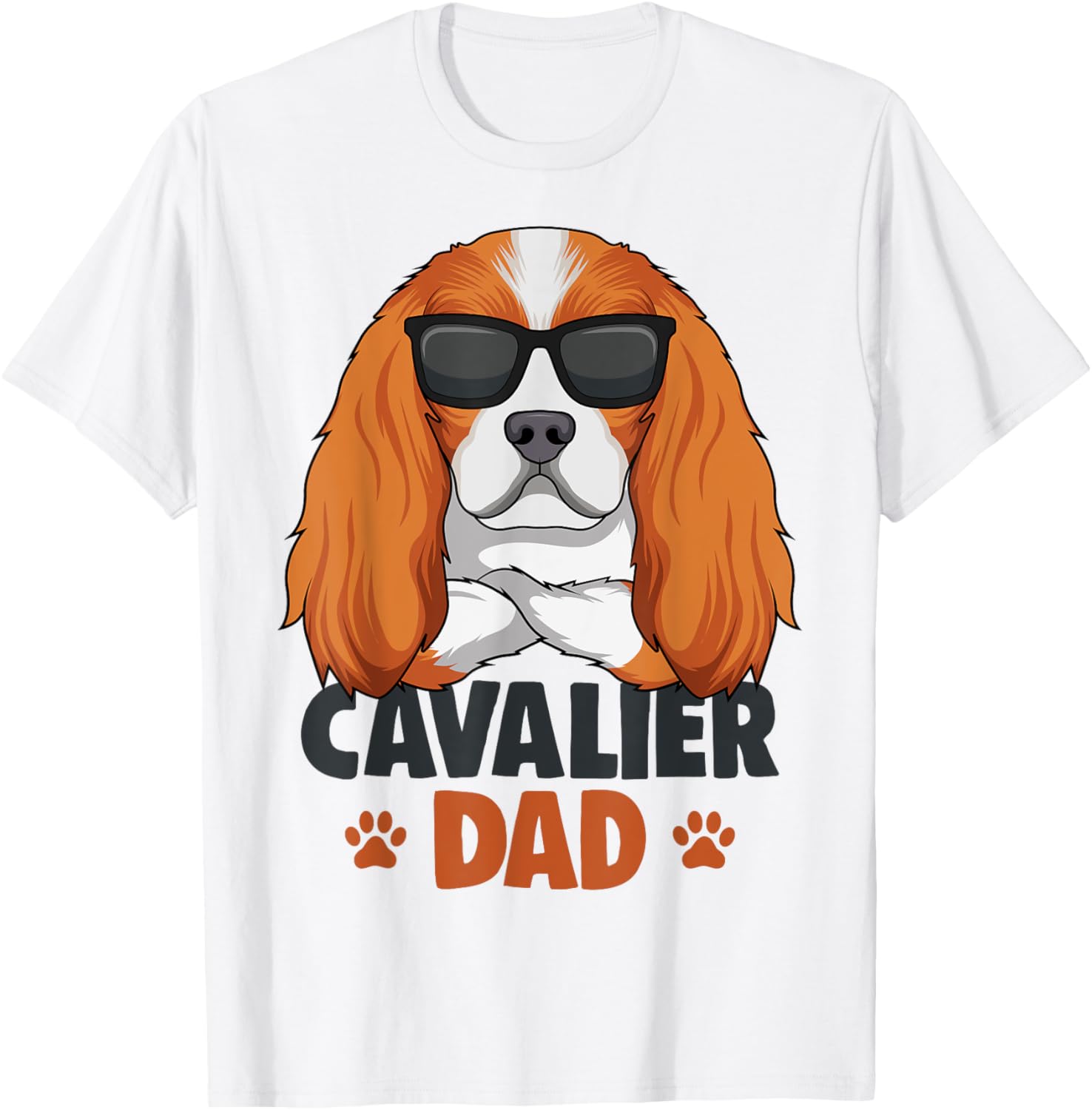 Cavalier King Charles Spaniel Dad Dog T-Shirt
