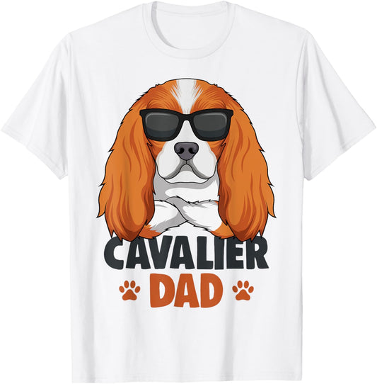 Cavalier King Charles Spaniel Dad Dog T-Shirt
