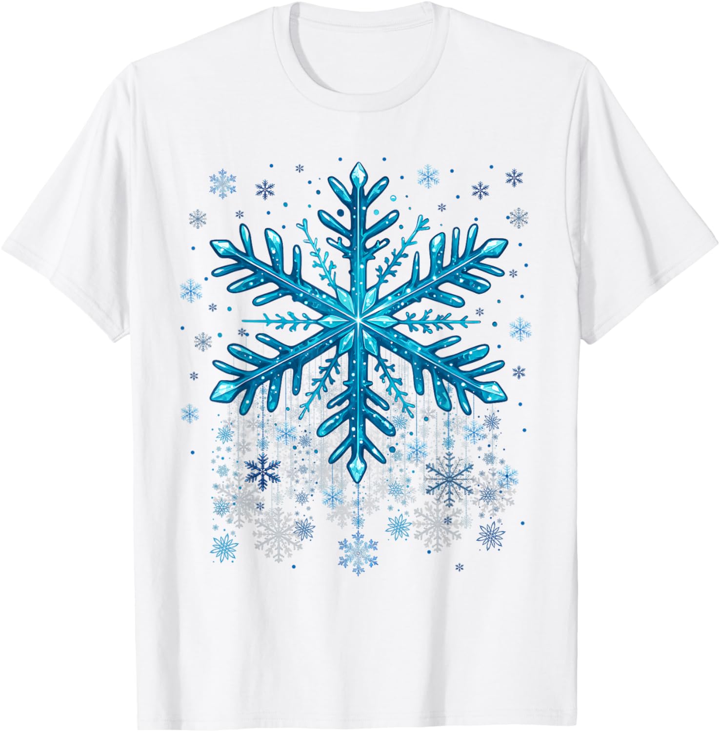Winter Blue Snowflake Christmas Xmas Costumes Men Women