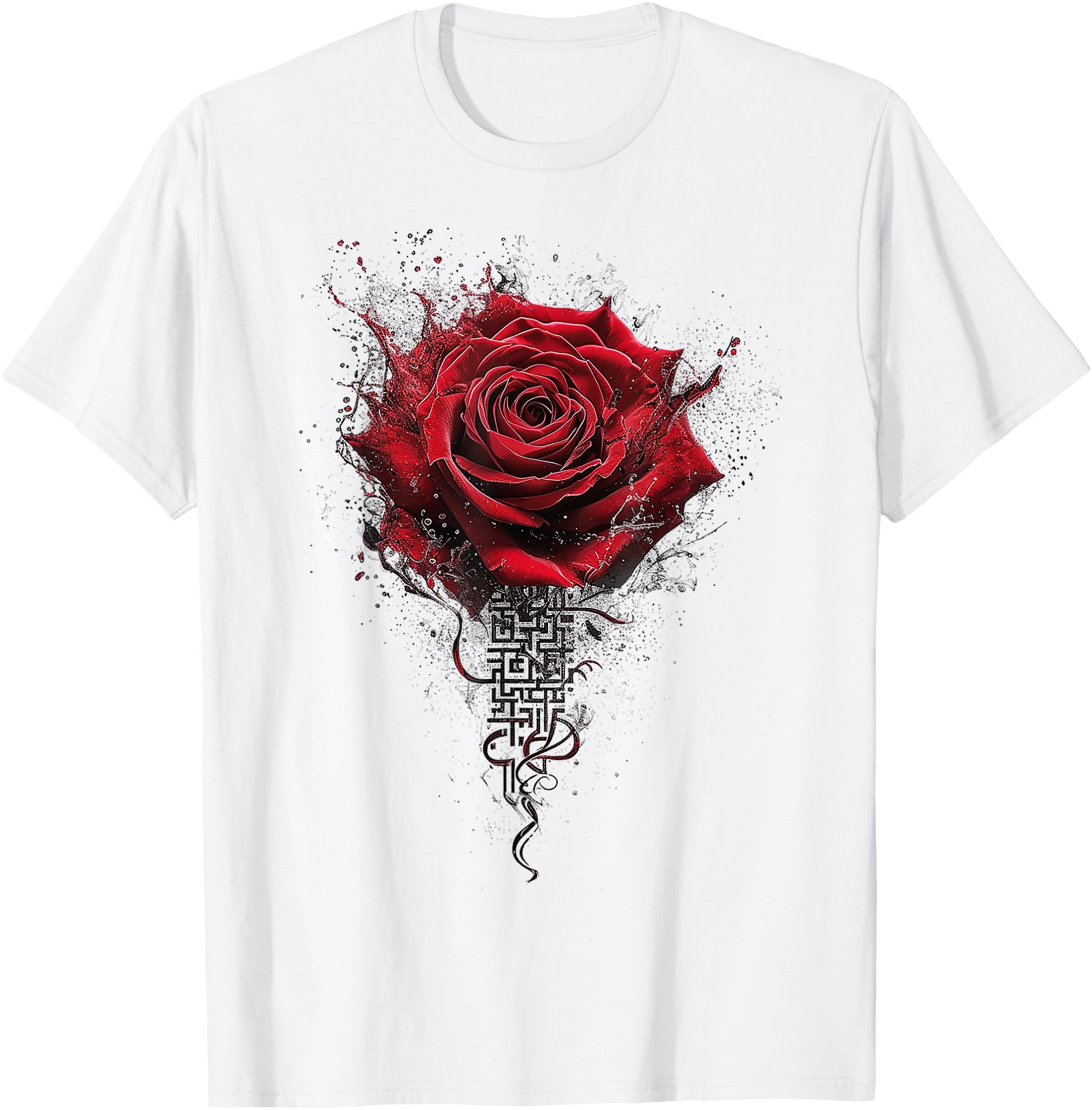 Rose Art Mandala Flowers Lover Abstract Graphic Anime