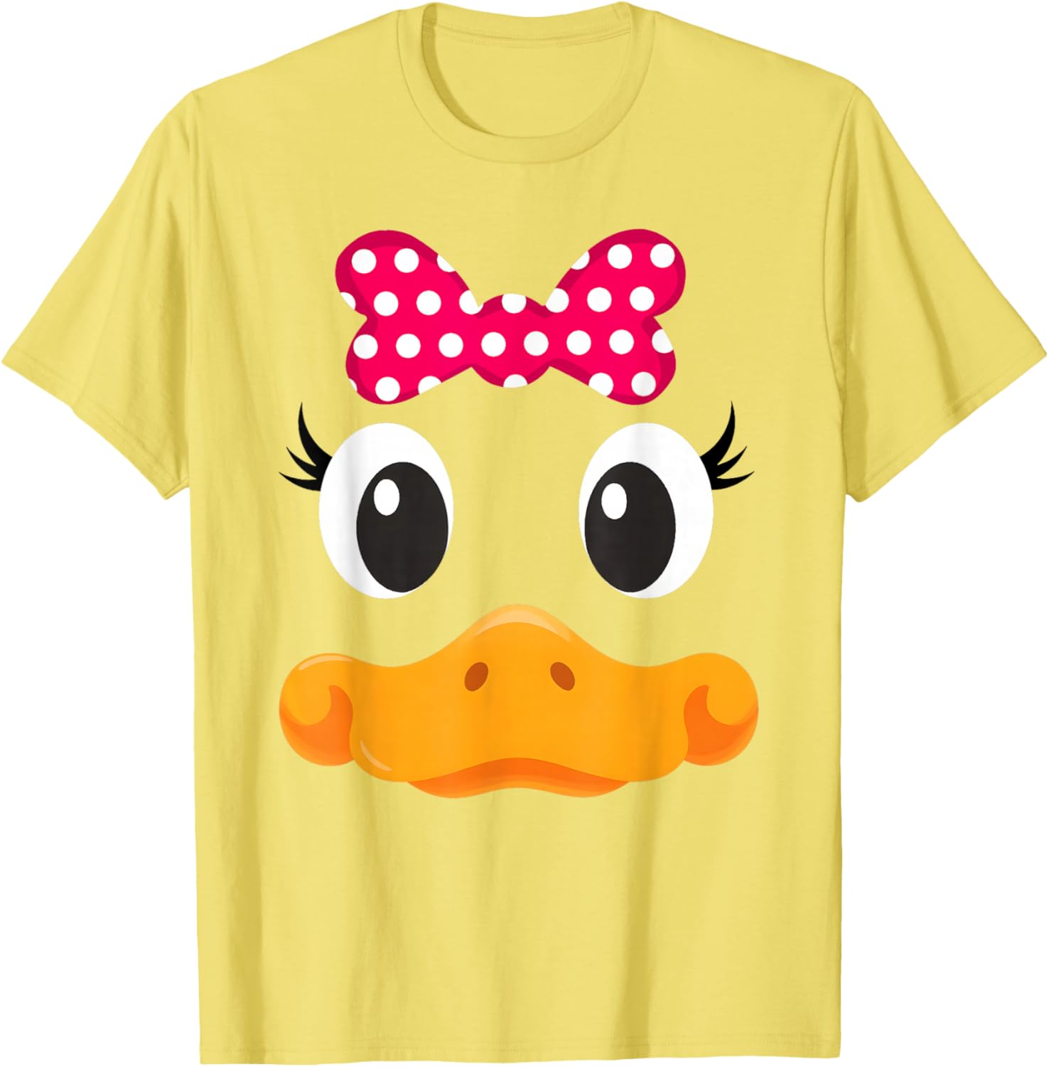 Yellow Duck Face Halloween Animal Costume Coquette Bow Girl
