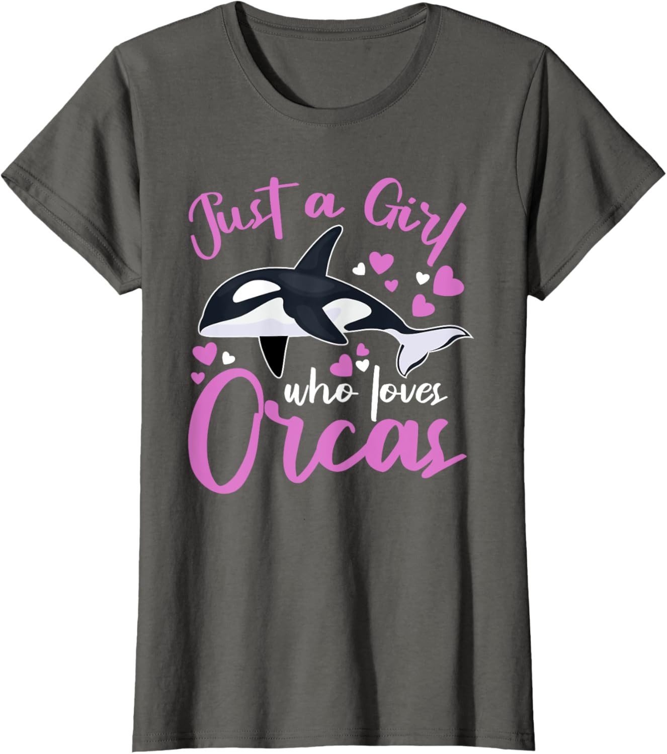 Funny Whales Just A Girl Who Loves Orcas Orca Lovers T-Shirt