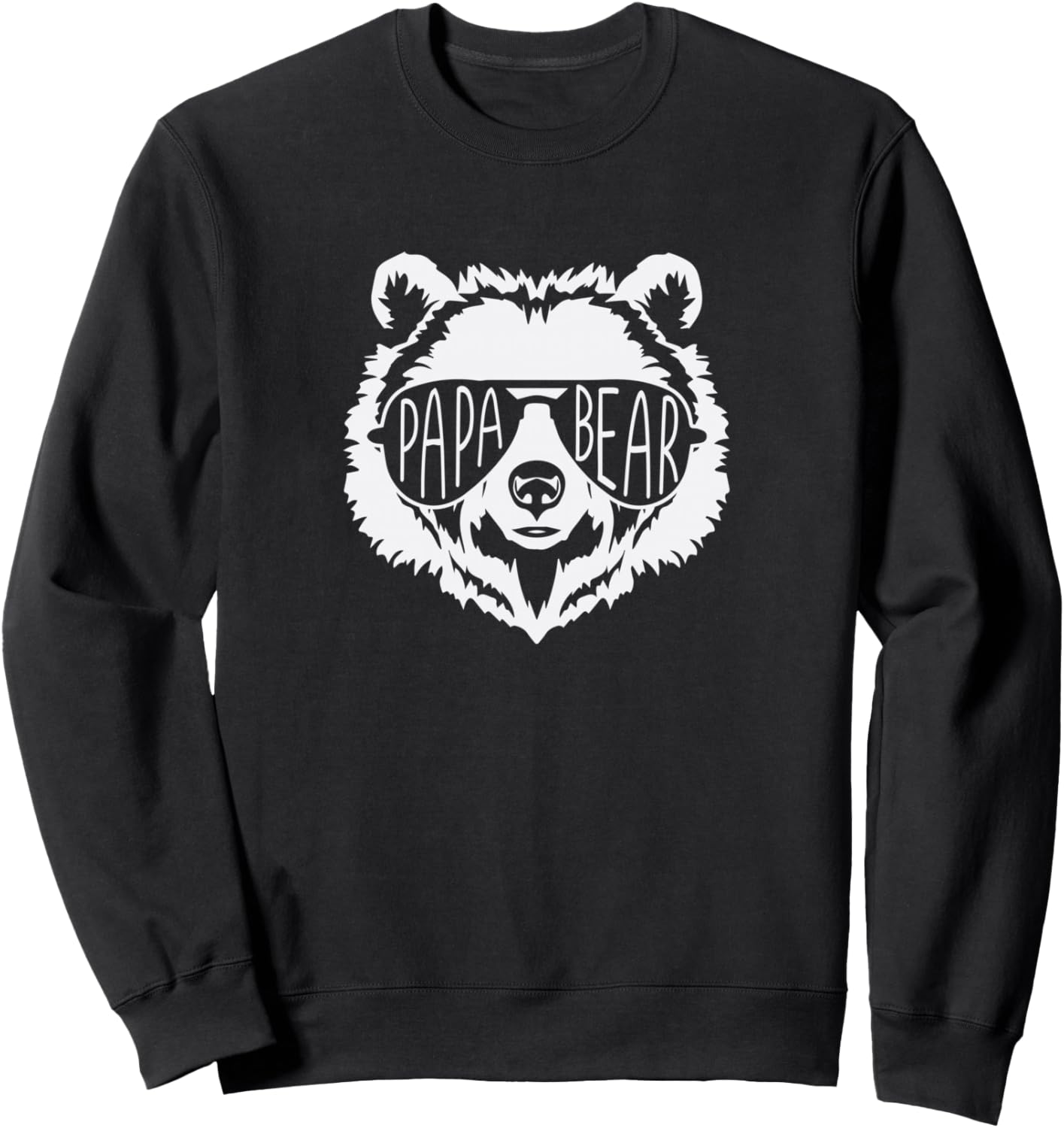 Papa Bear Face with Sunglasses Sweatshirt