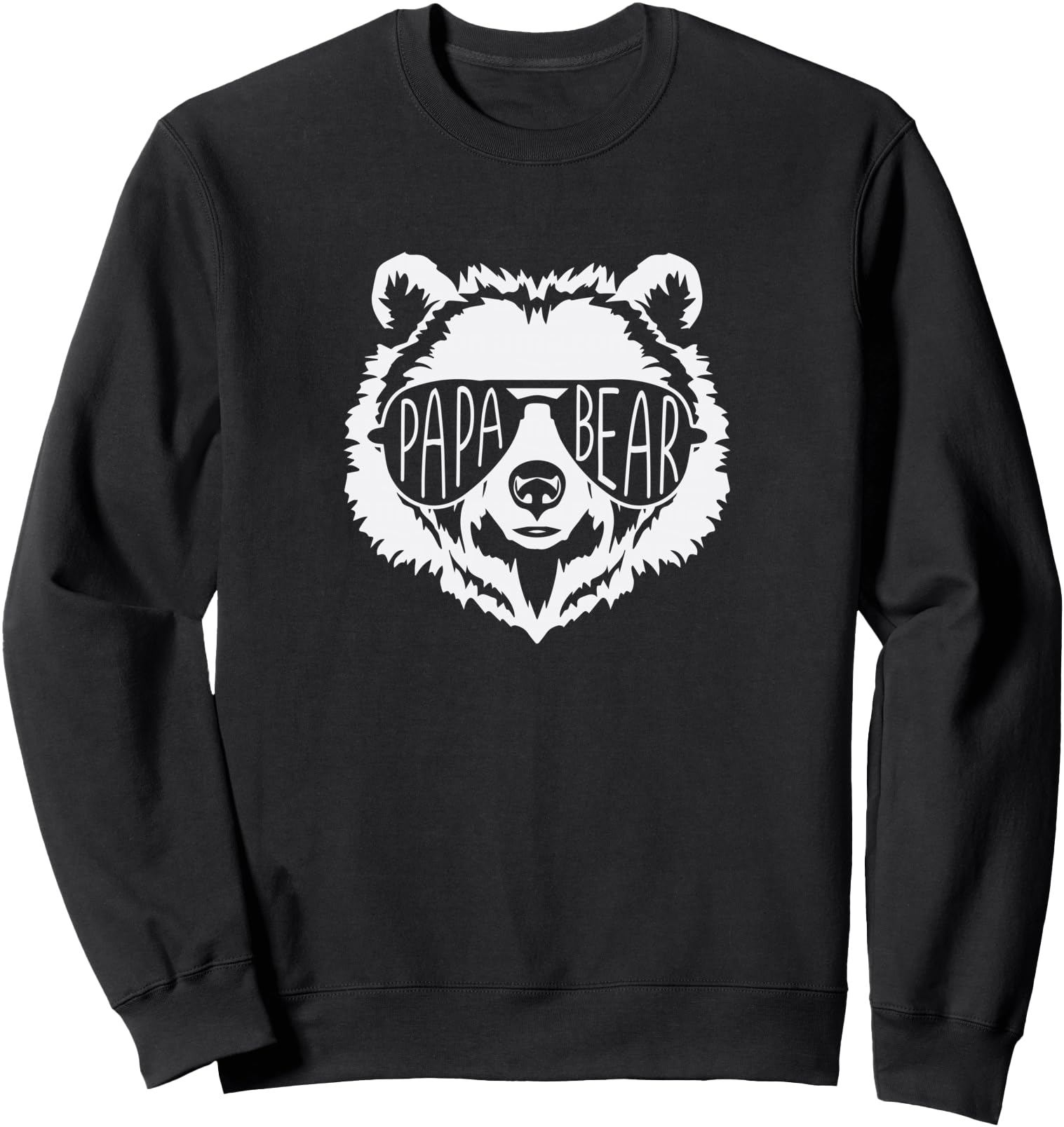 Papa Bear Face with Sunglasses Sweatshirt