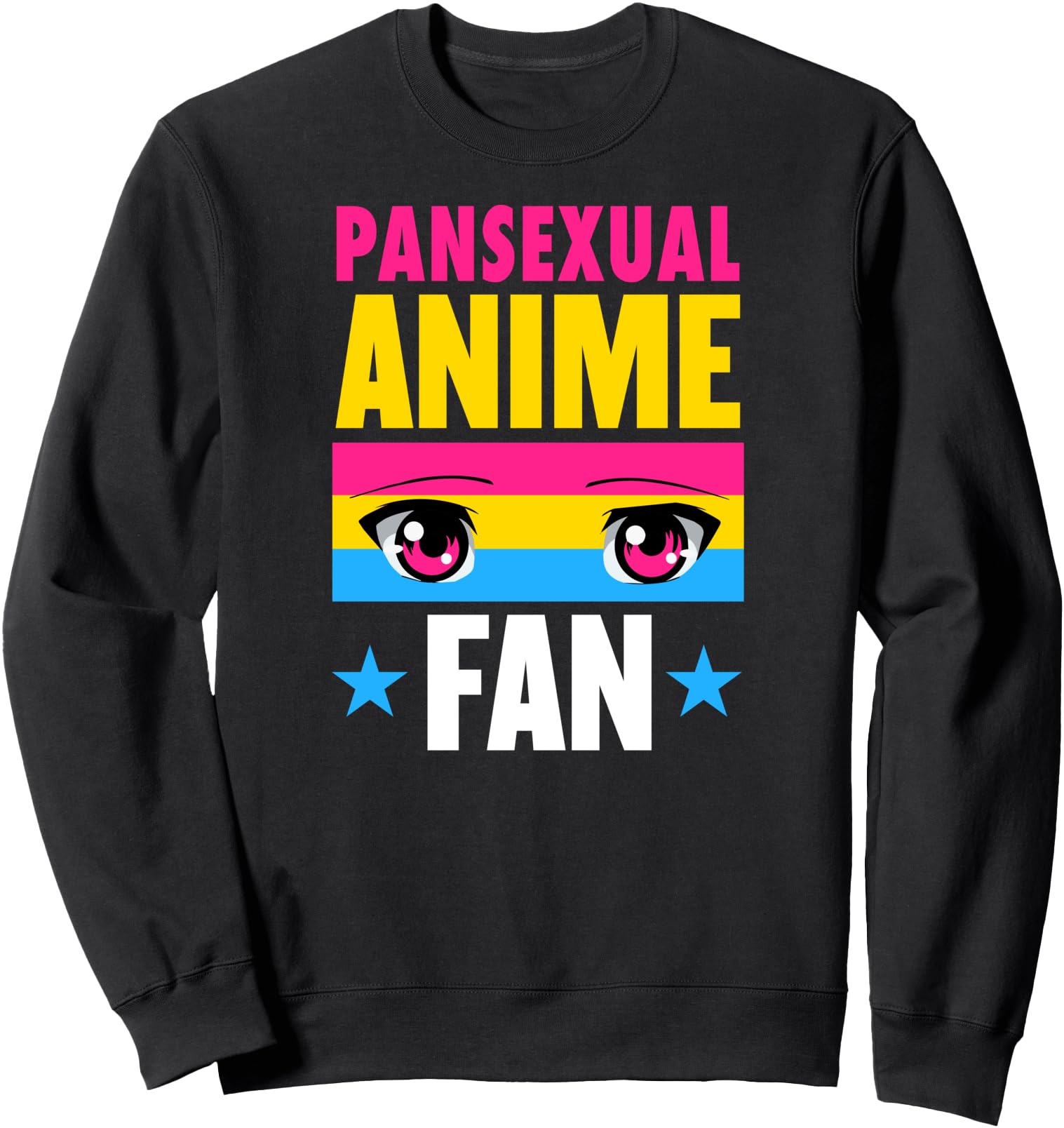 Pansexual Anime Fan Art Kawaii Japanese Manga Illustration Sweatshirt