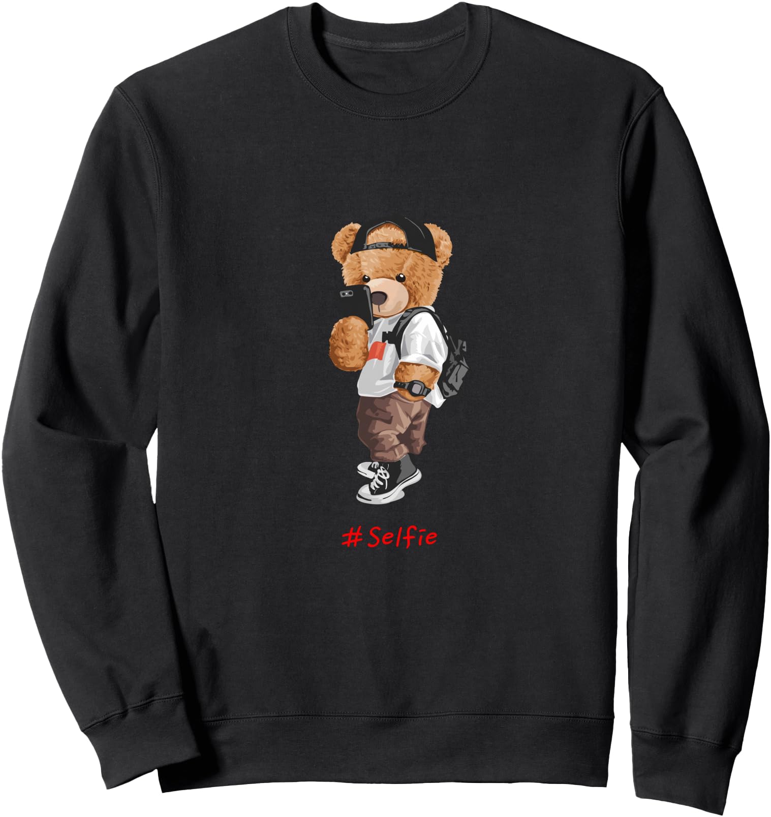 Men's Women's Teddy Bear Graphic Cool Designs Funny Sweatshirt