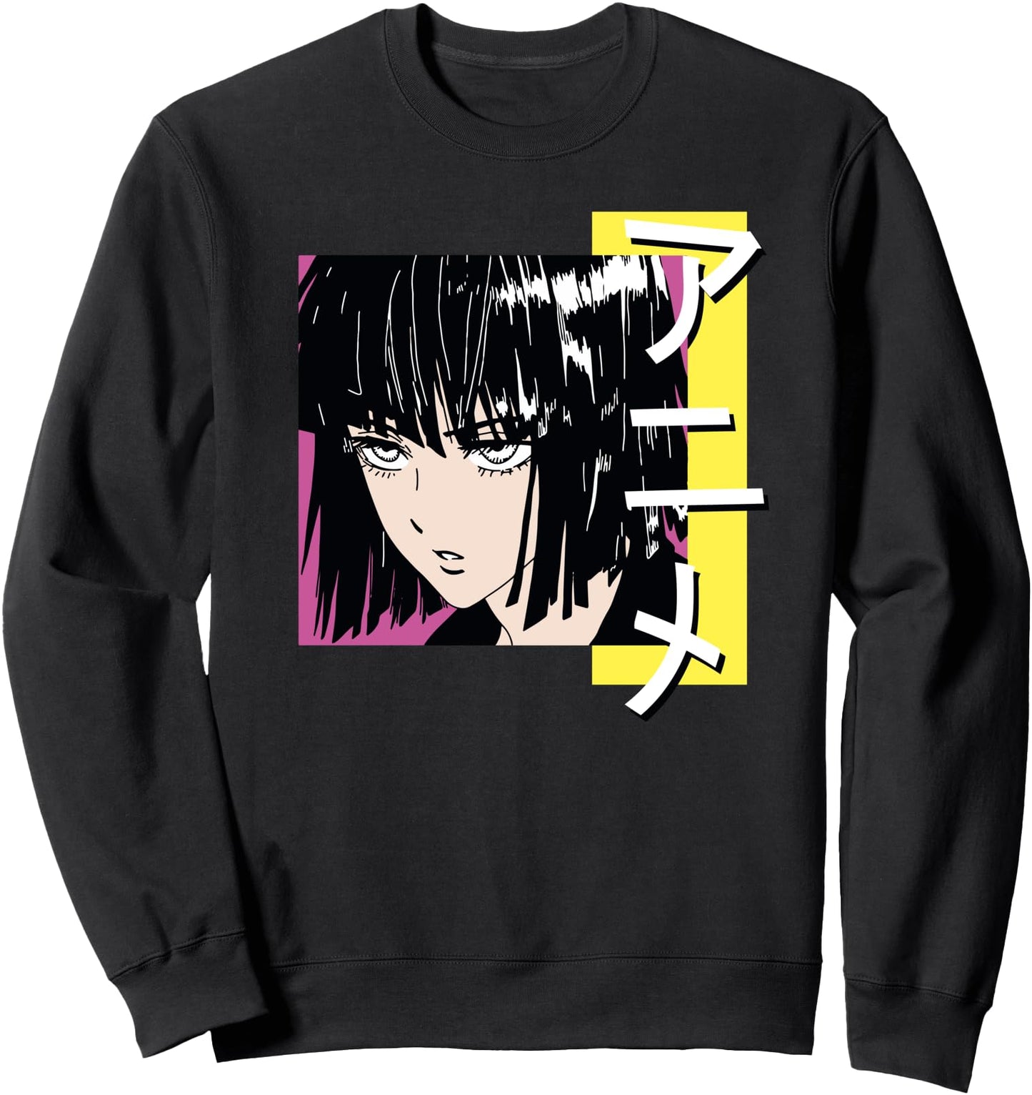 Vertical symbol-themed Japanese anime girl Sweatshirt