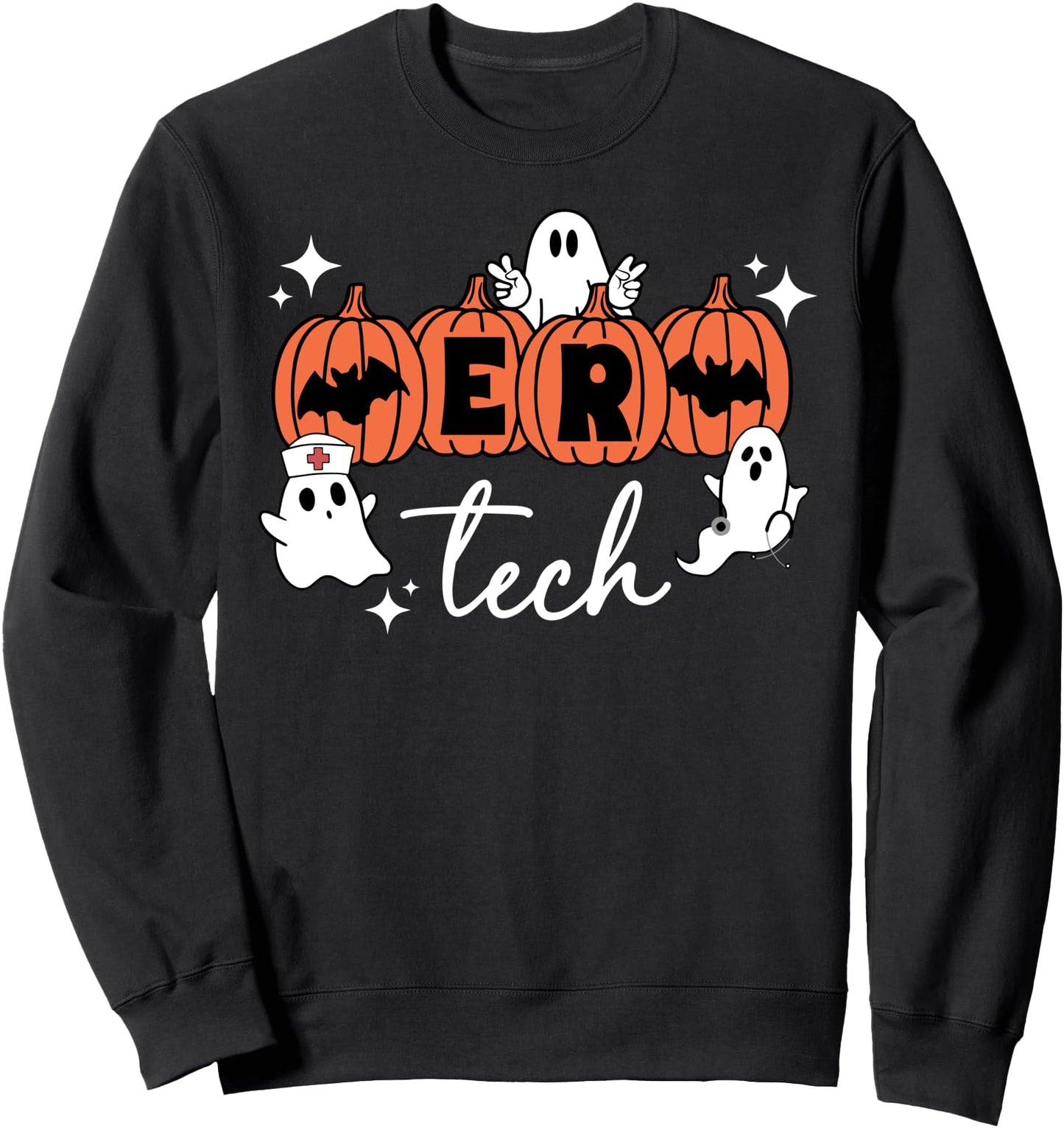 Spooky ER Tech Halloween Emergency Room Tech ER Technician Sweatshirt