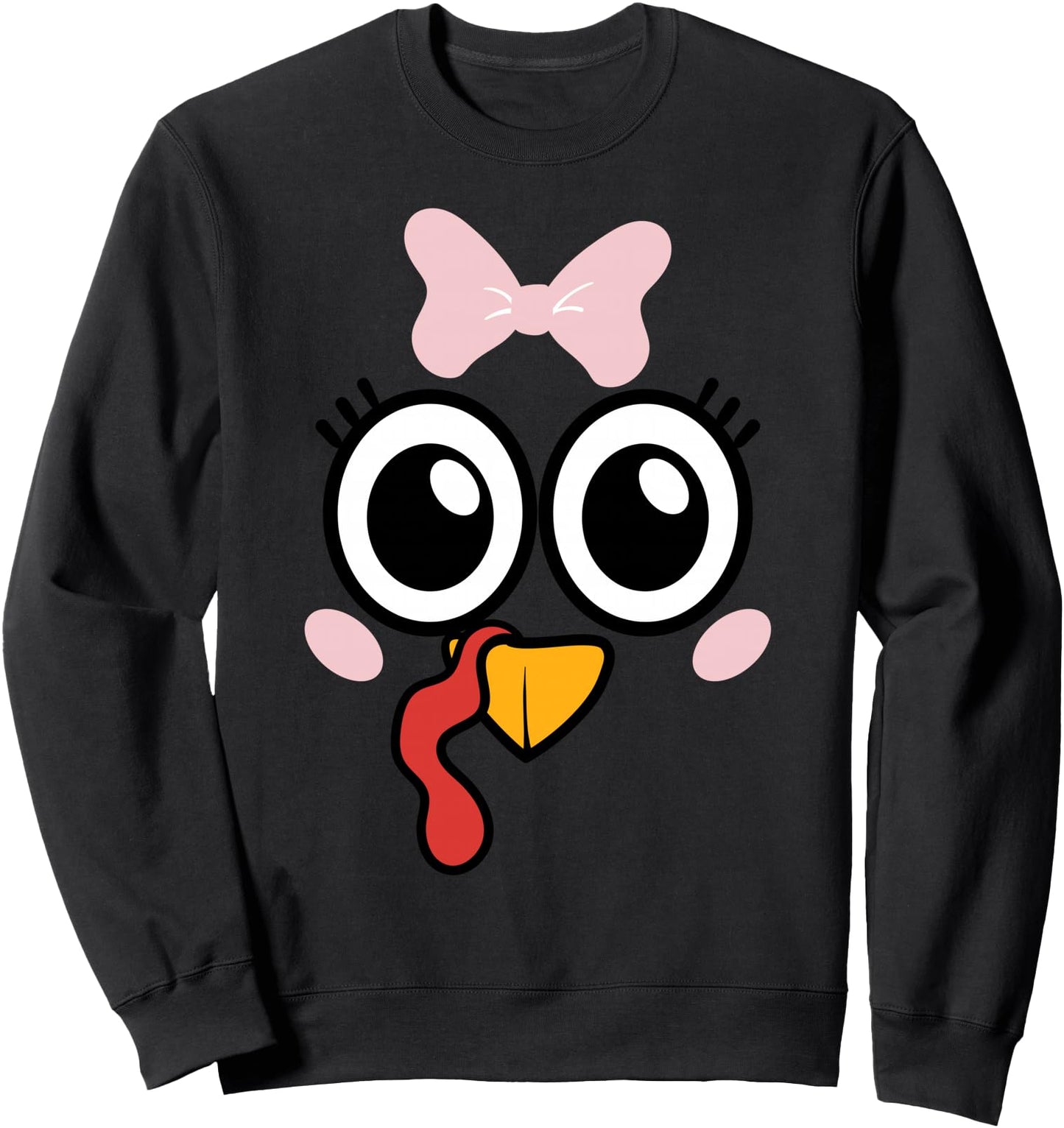 Turkey Face Thanksgiving Matching Family Costume Kid Toddler Sweatshirt
