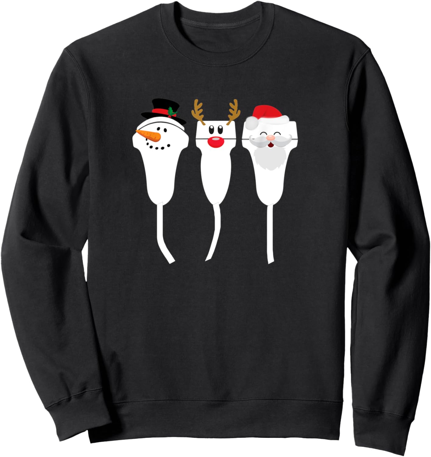 Christmas Ultrasound Transducer Sonogram Probe Holiday Tech Sweatshirt
