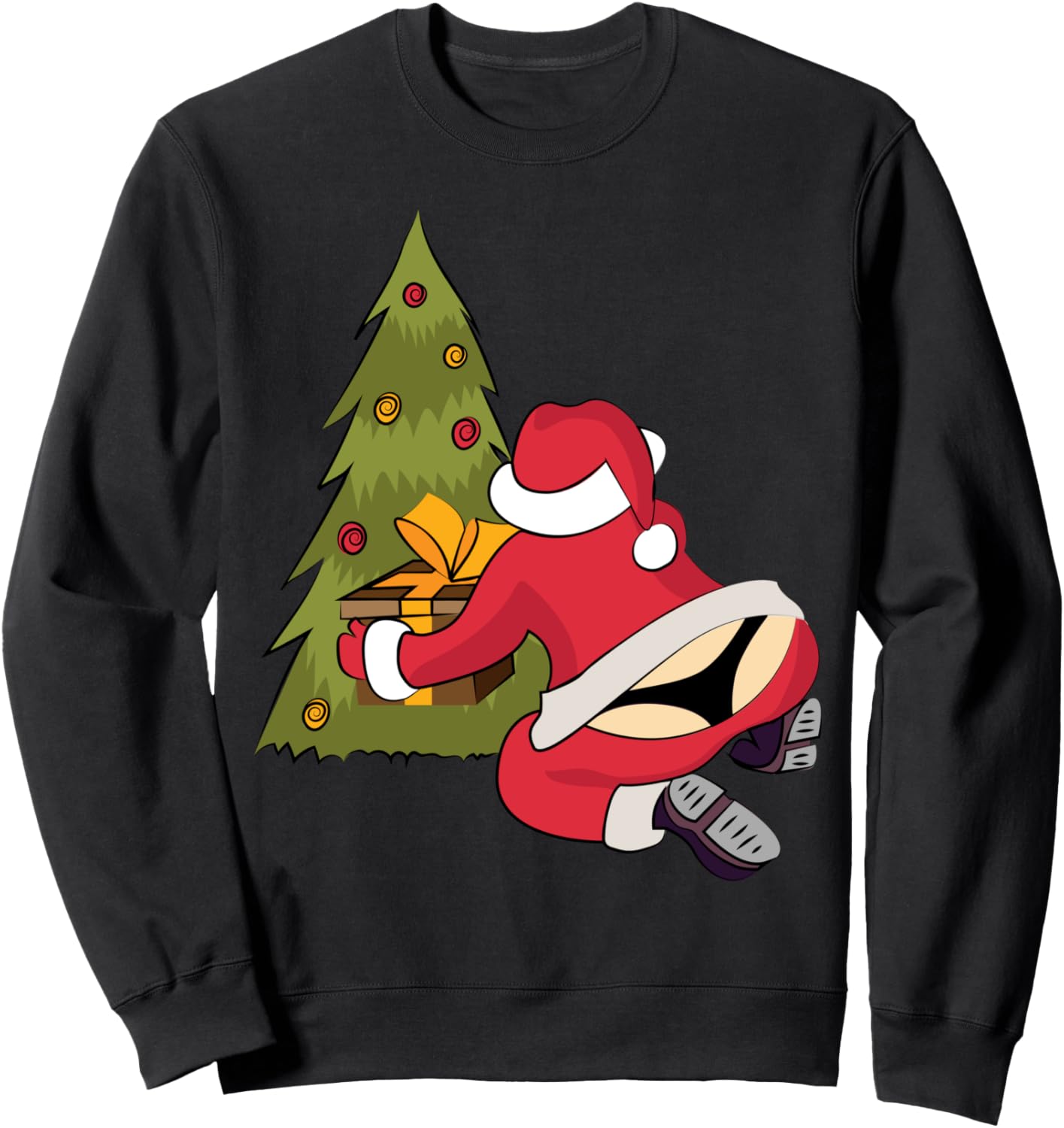 Santa Claus in Thong Ugly Christmas Xmas Tree Gifts Sweatshirt