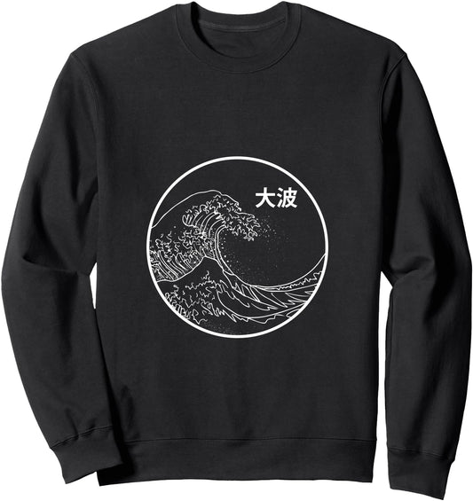 Aesthetic Sweatshirt Men Women Japanese Big Wave Teen Gifts