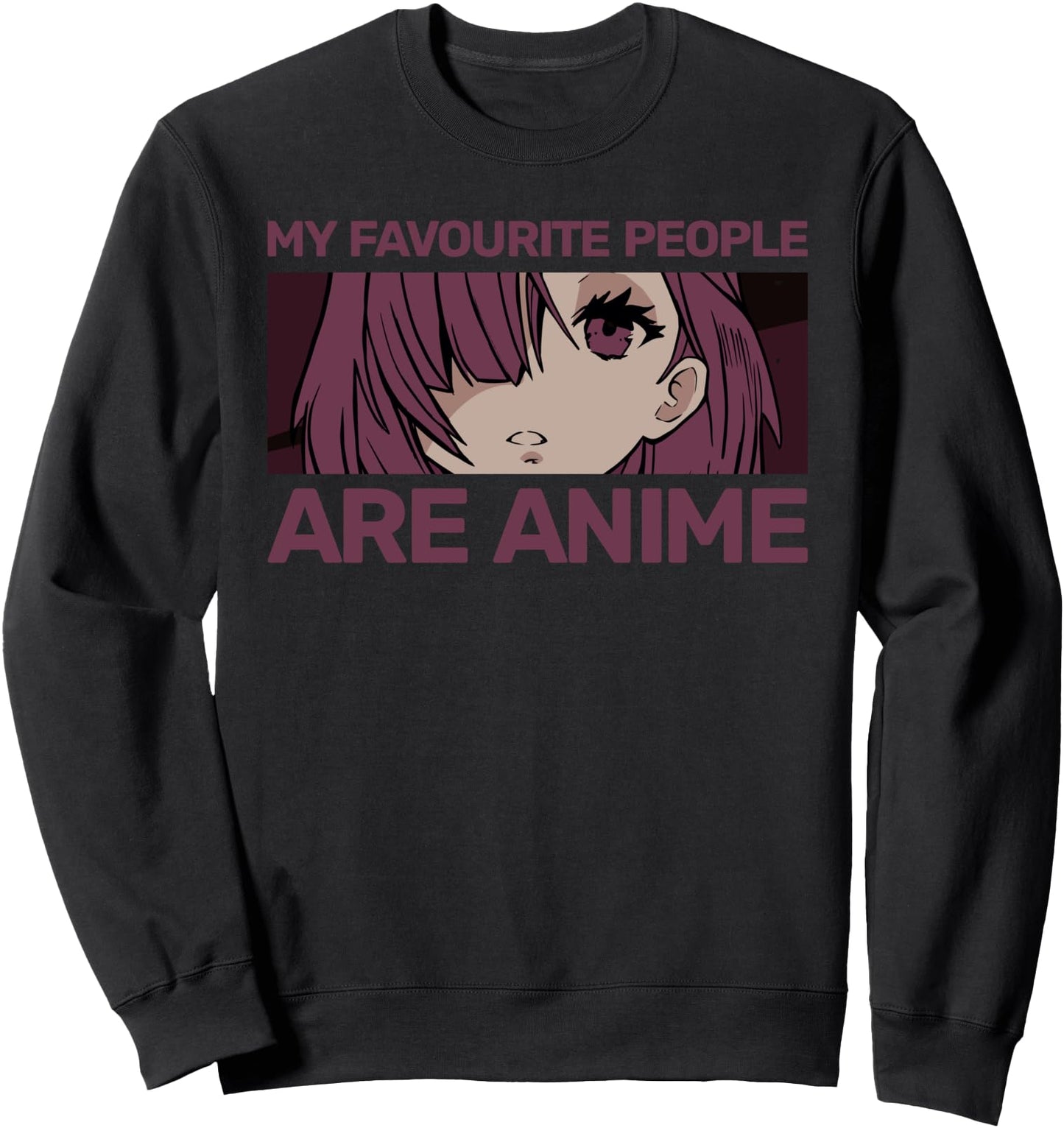 Anime Girl Eyes - Japan Culture Art - Japanese Aesthetic Sweatshirt