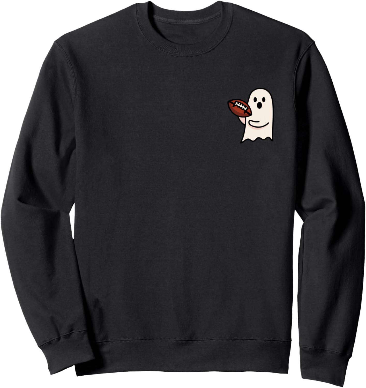 Ghost Football Halloween Costume Funny Football Sweatshirt
