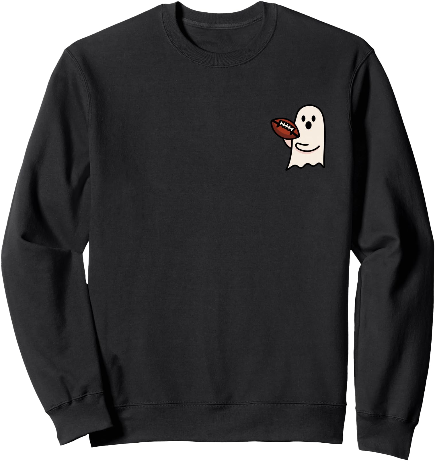 Ghost Football Halloween Costume Funny Football Sweatshirt