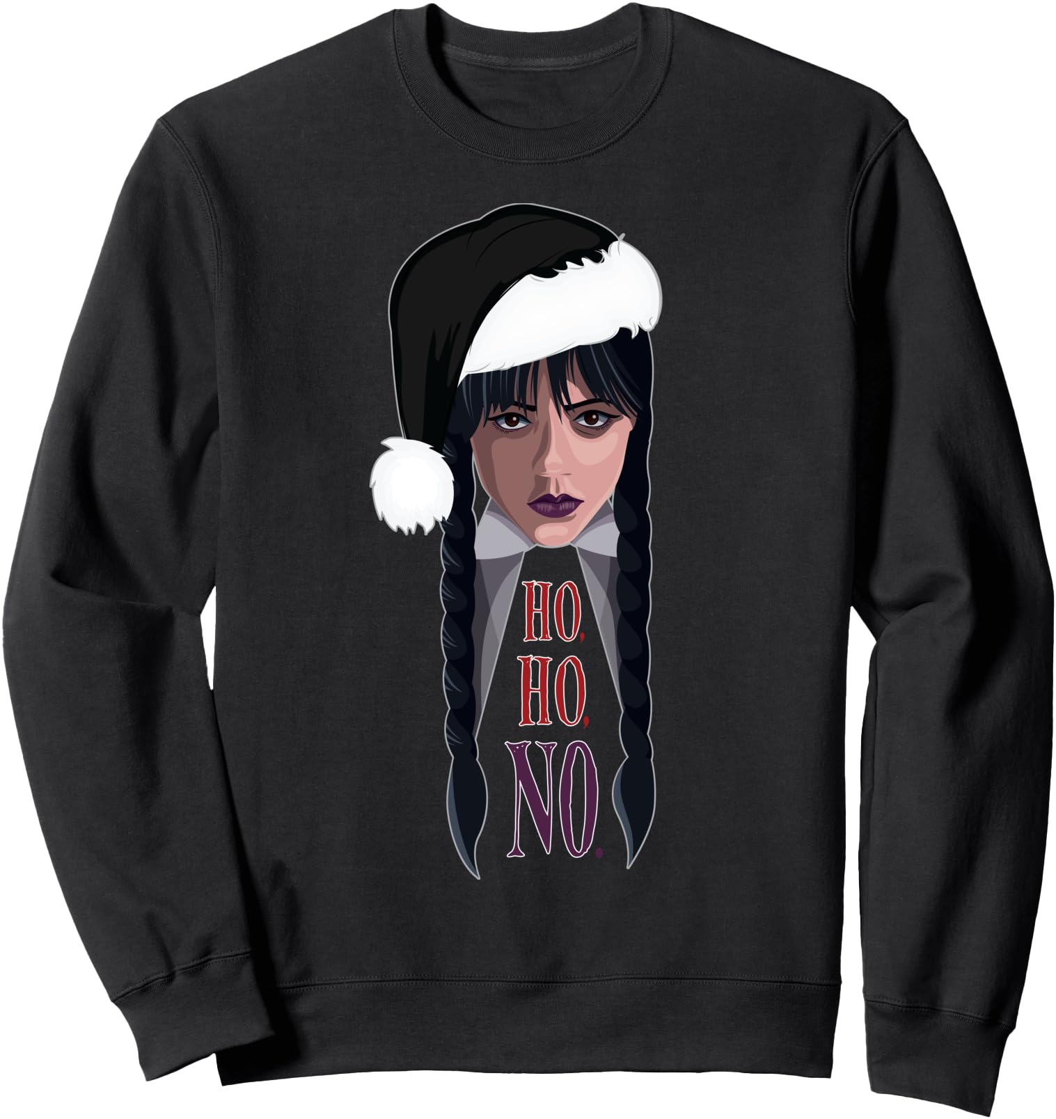 Wednesday Holiday Ho. Ho. No. Sweatshirt