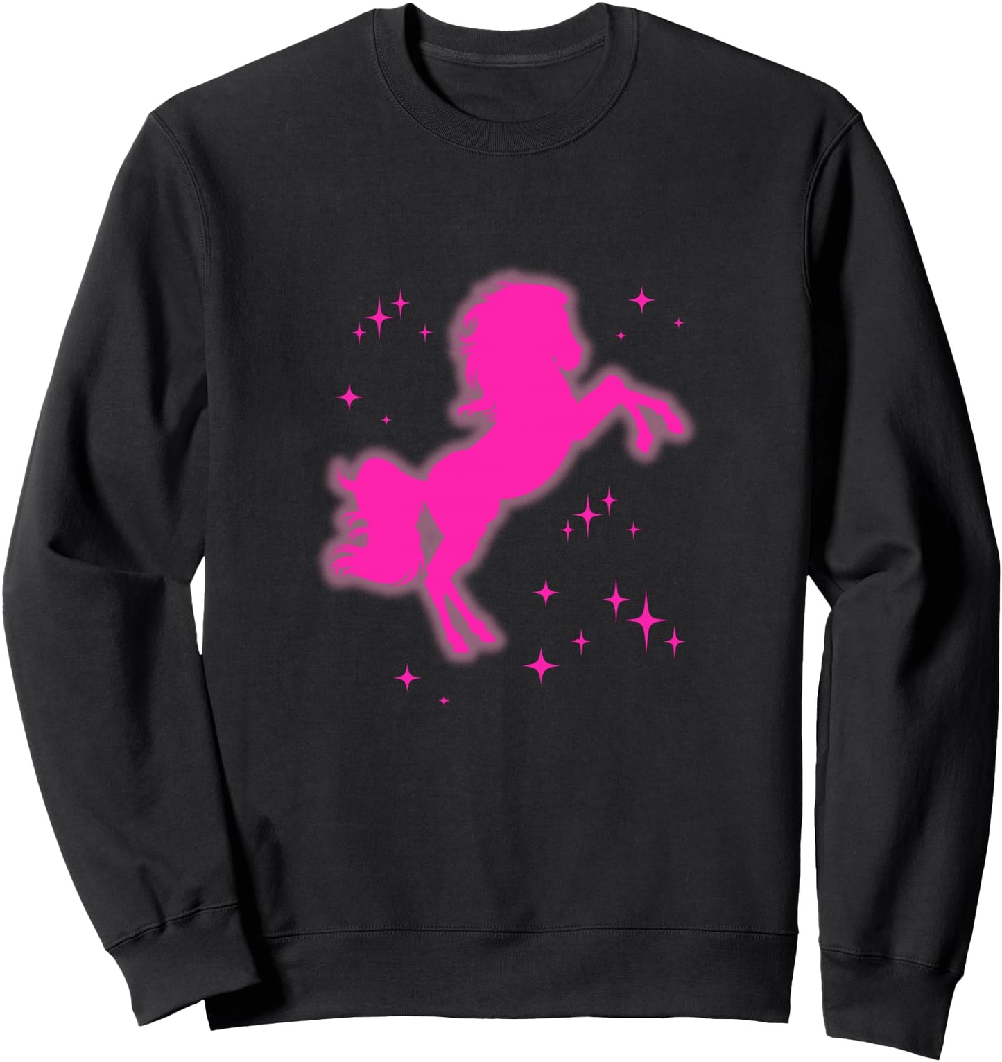 Pony and Heels Lover Pink Girls Clubs Disco Birthday Cowgirl Sweatshirt