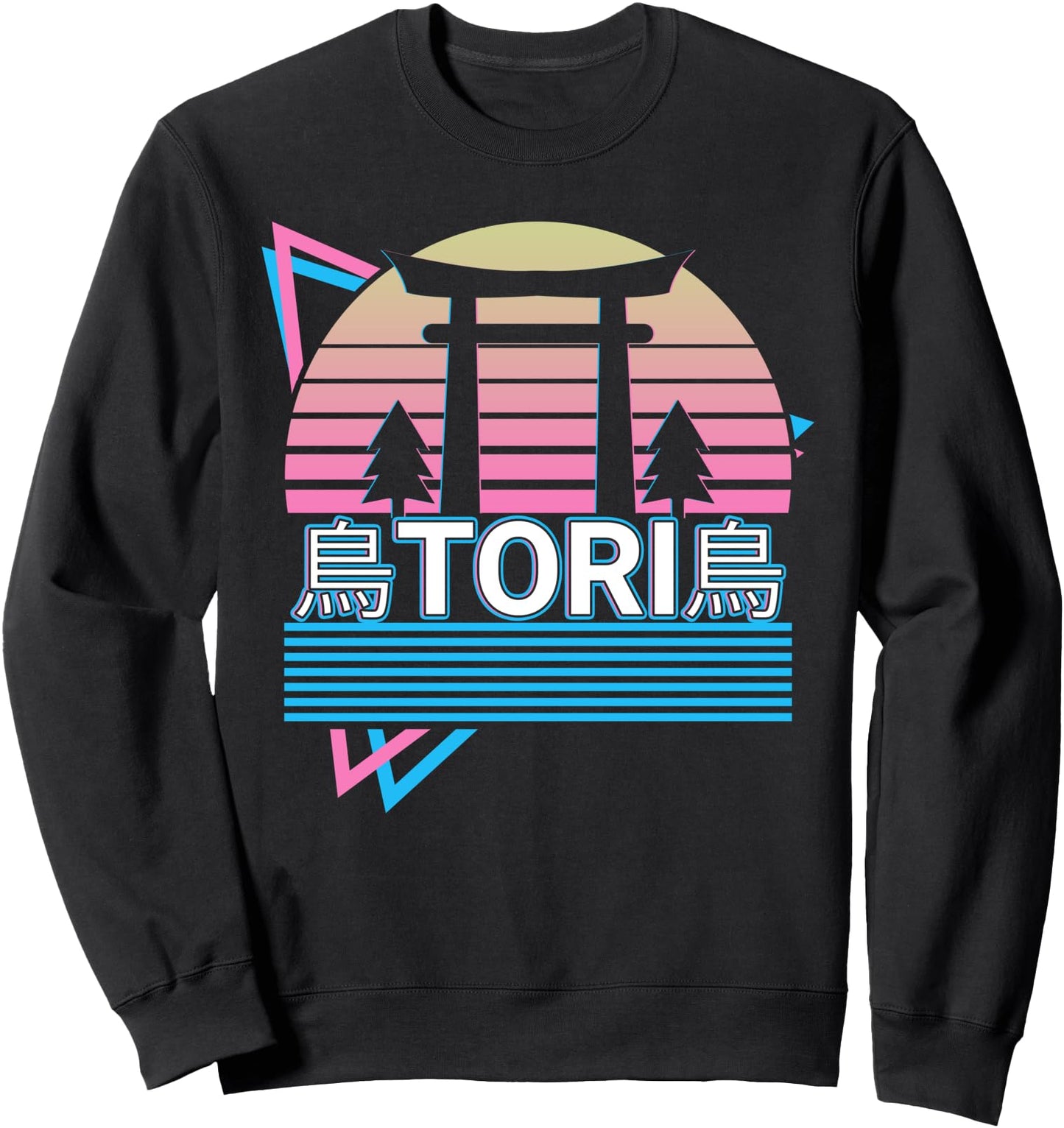 Tori Temple Torii Japanese Gate Retro Sweatshirt