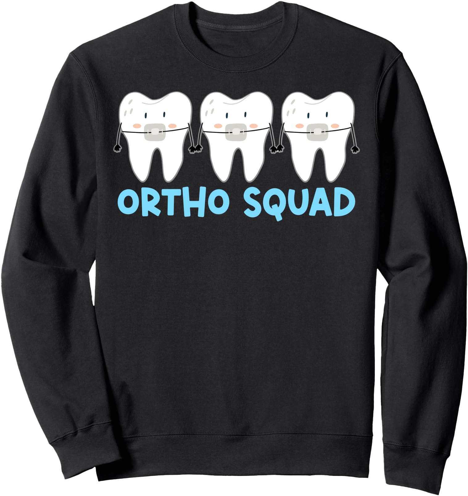 Groovy Ortho Squad Orthodontist Team Orthodontics Crew Sweatshirt