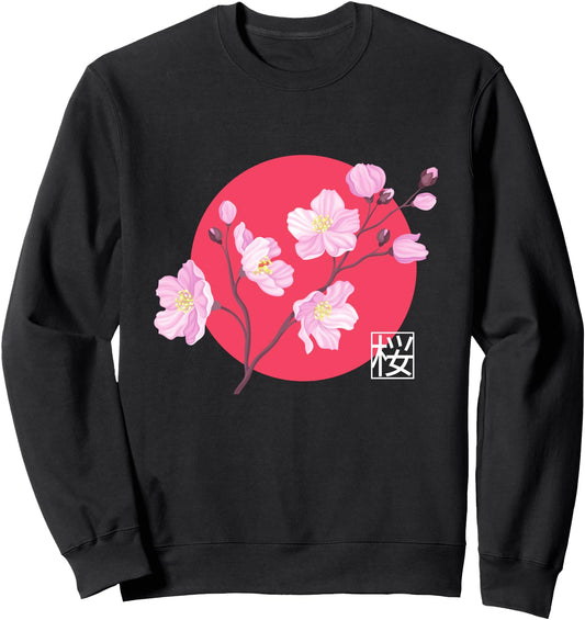 Cherry Blossom Japanese Sakura Flowers Japanese Aesthetic Sweatshirt