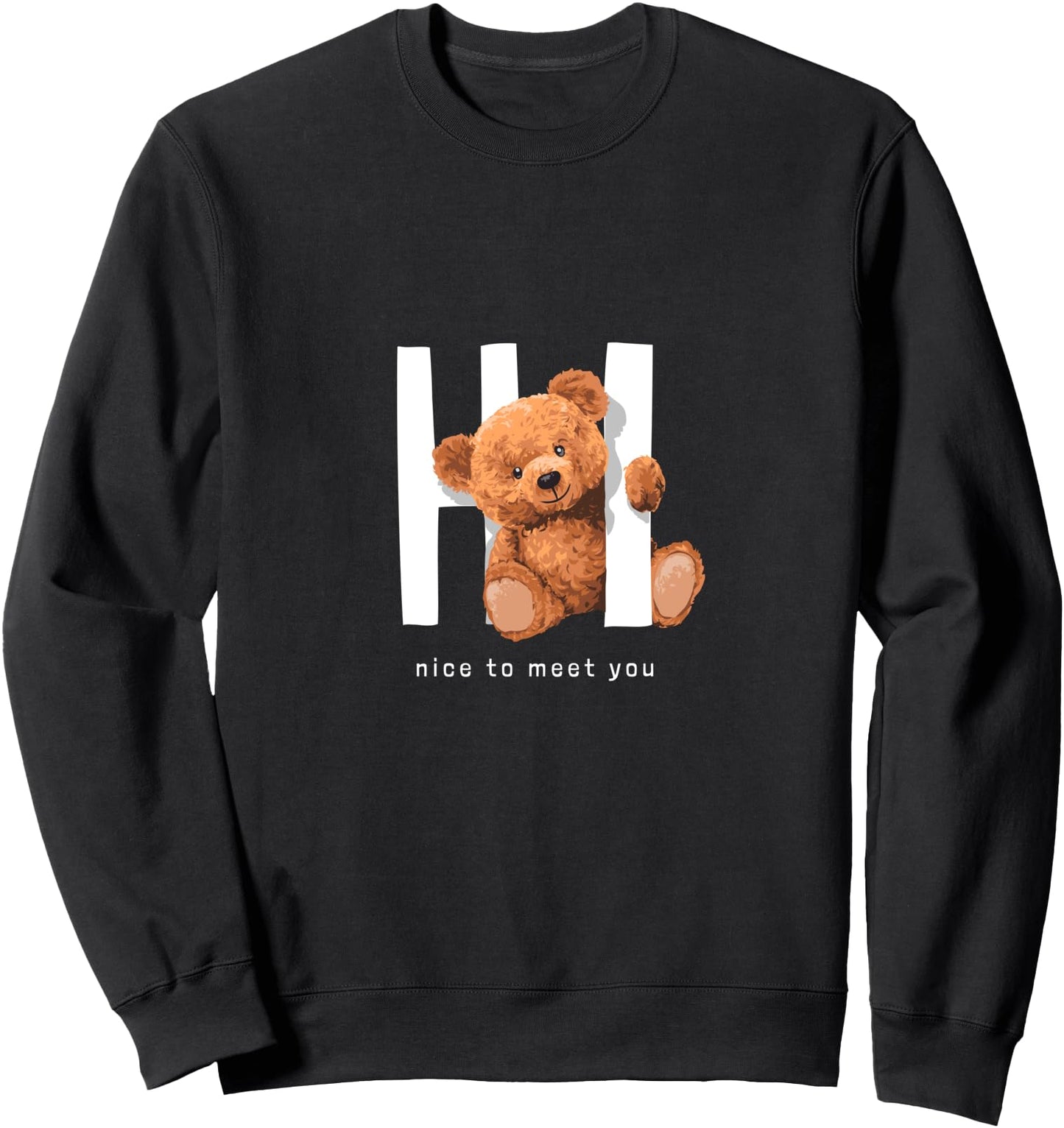 Men's Women's Teddy Bear Graphic Cool Designs Funny Sweatshirt