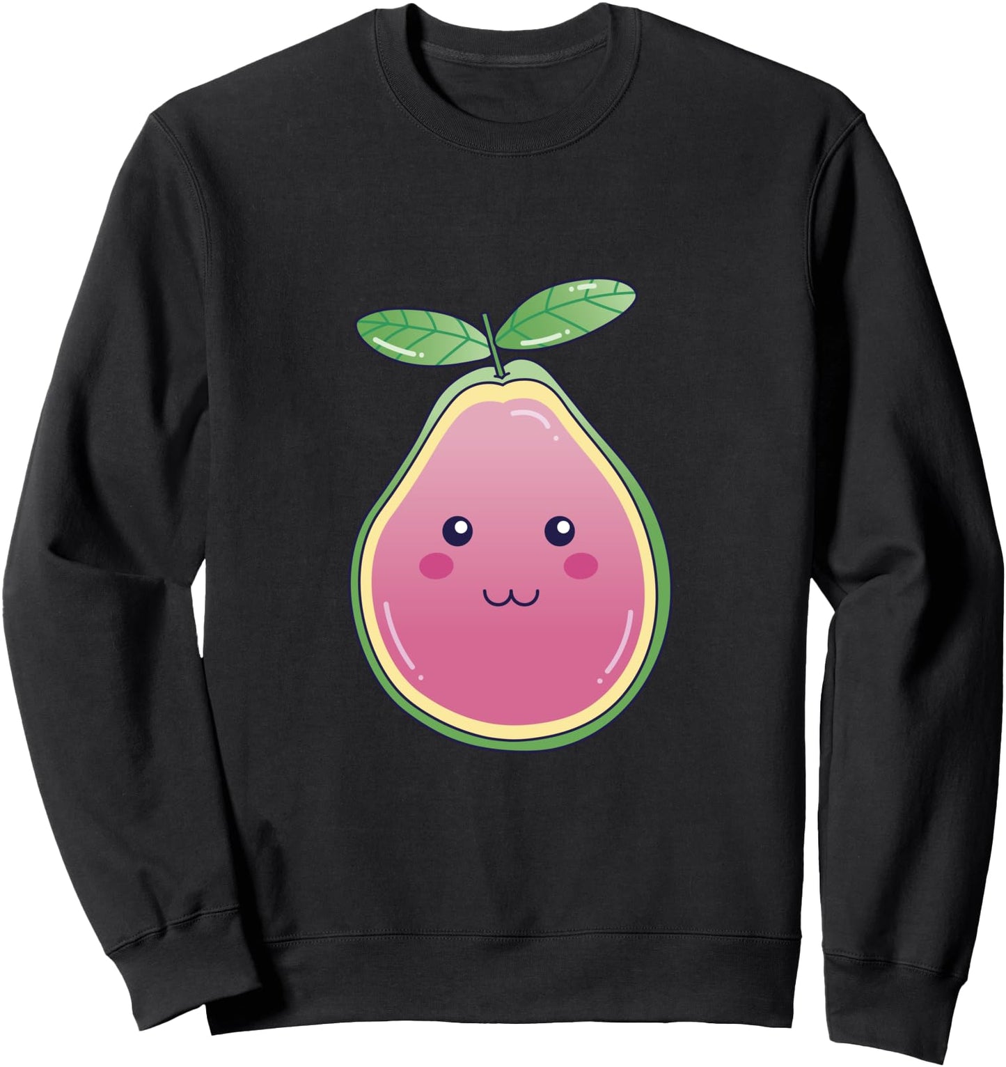 Kawaii Guava Fruit Cute Japanese Foodie Graphic Sweatshirt