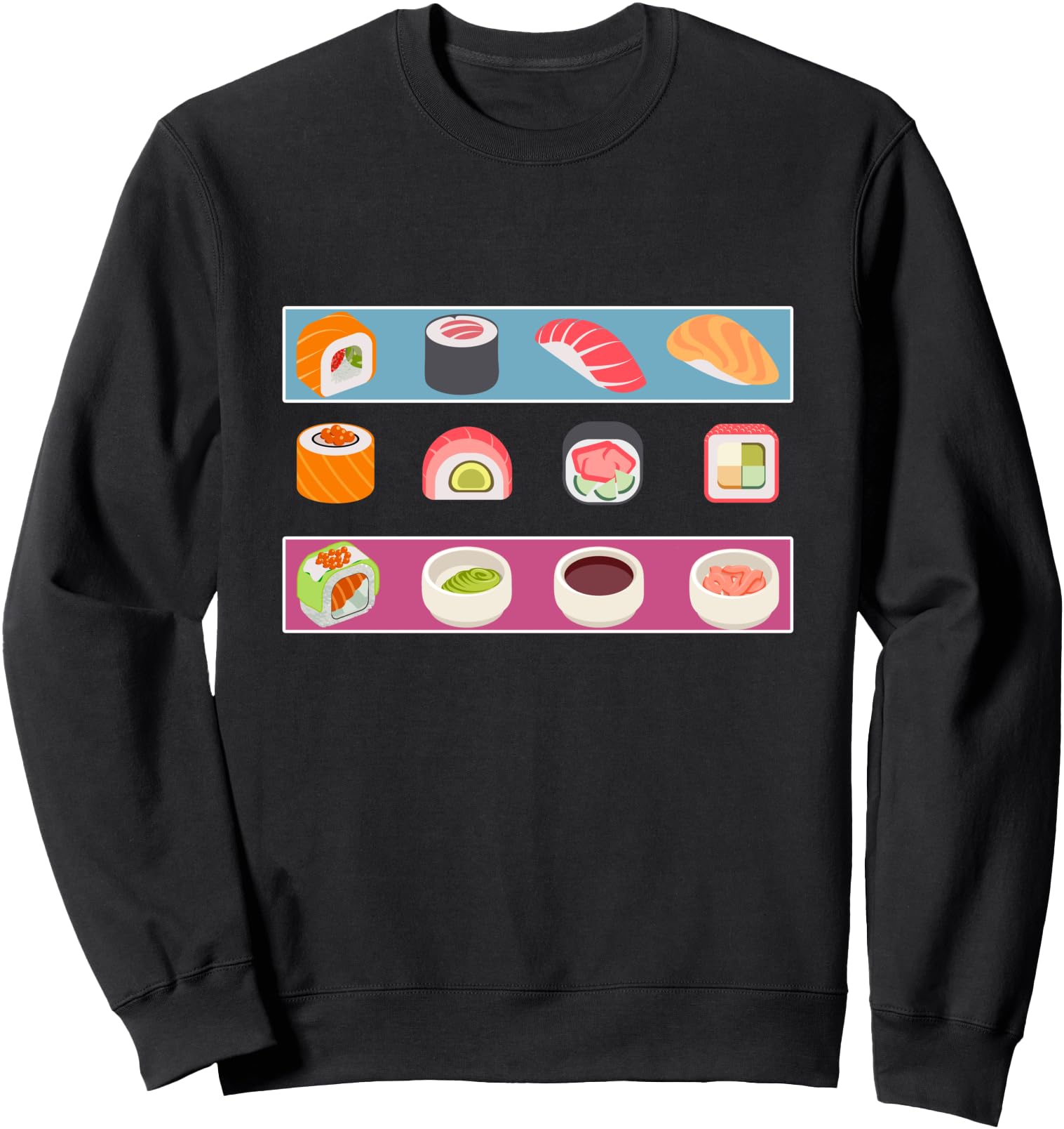Nigiri Sashimi Maki Japanese Chef Anime Sushi Sweatshirt