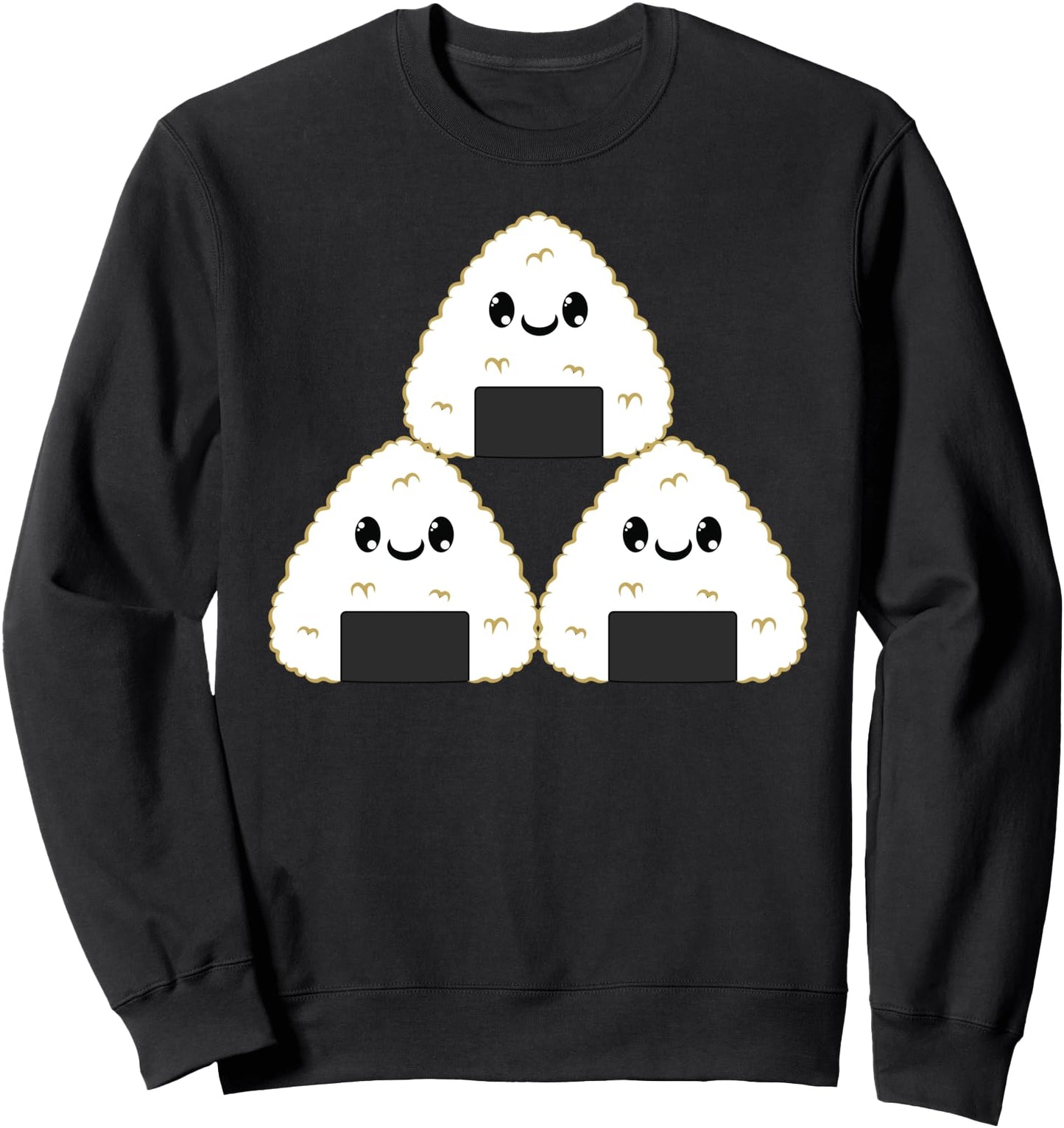 Onigiri Sushi Kawaii Japanese Anime Art Sweatshirt