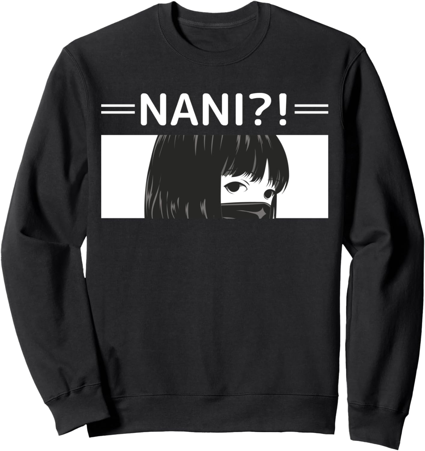 Nani What Anti Social Japanese Waifu Nu Goth Sad Girl Anime Sweatshirt