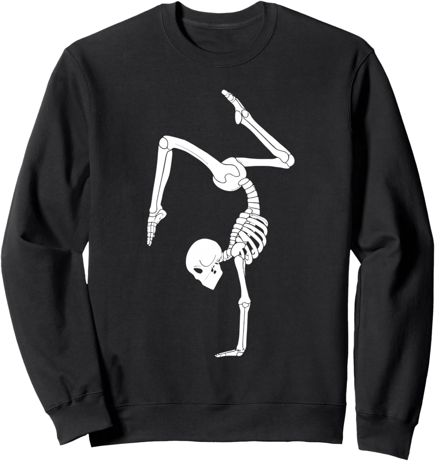 Funny Skeleton Gymnastics Halloween Costume Spooky Gym Sport Sweatshirt