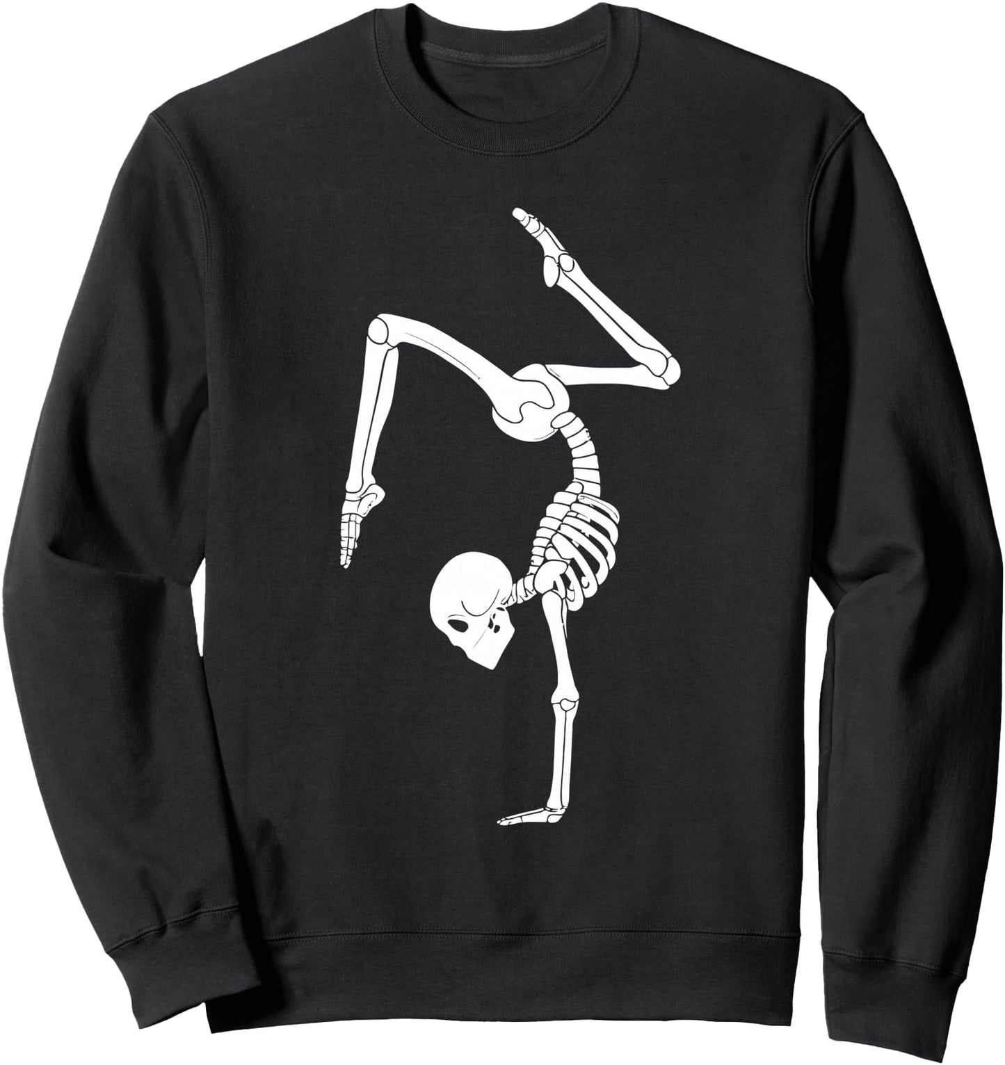 Funny Skeleton Gymnastics Halloween Costume Spooky Gym Sport Sweatshirt