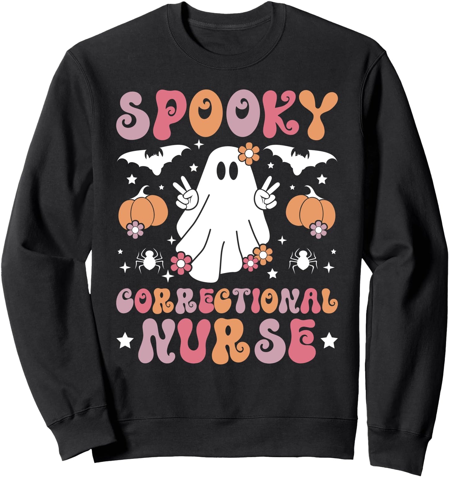 Spooky Correctional Nurse Halloween Corrections Nursing Sweatshirt