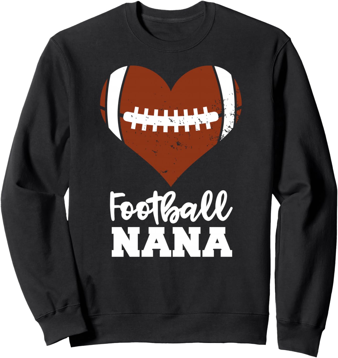 Football Nana Heart Funny Football Sweatshirt