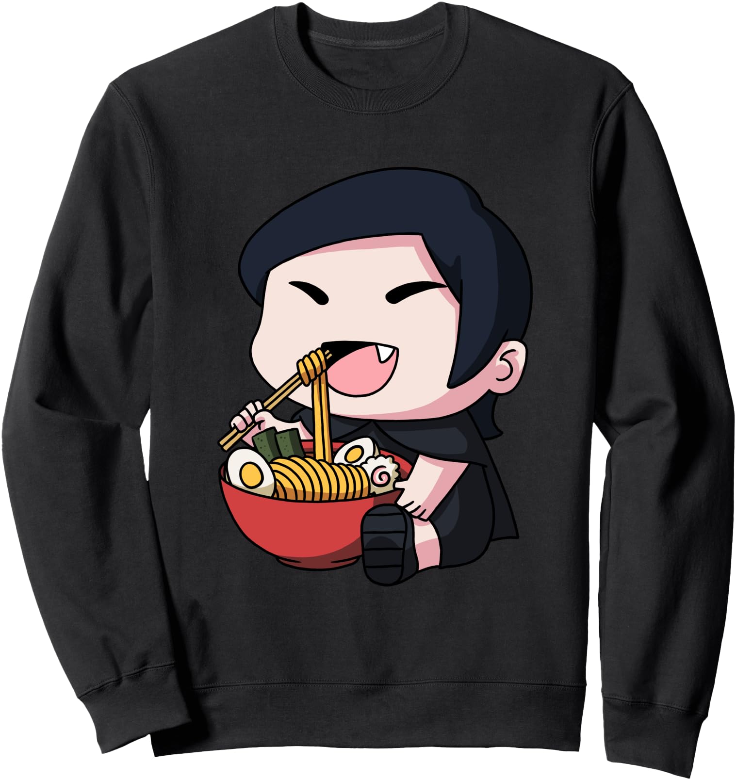 Kawaii Anime Vampire Girl Halloween Japanese Ramen Sweatshirt