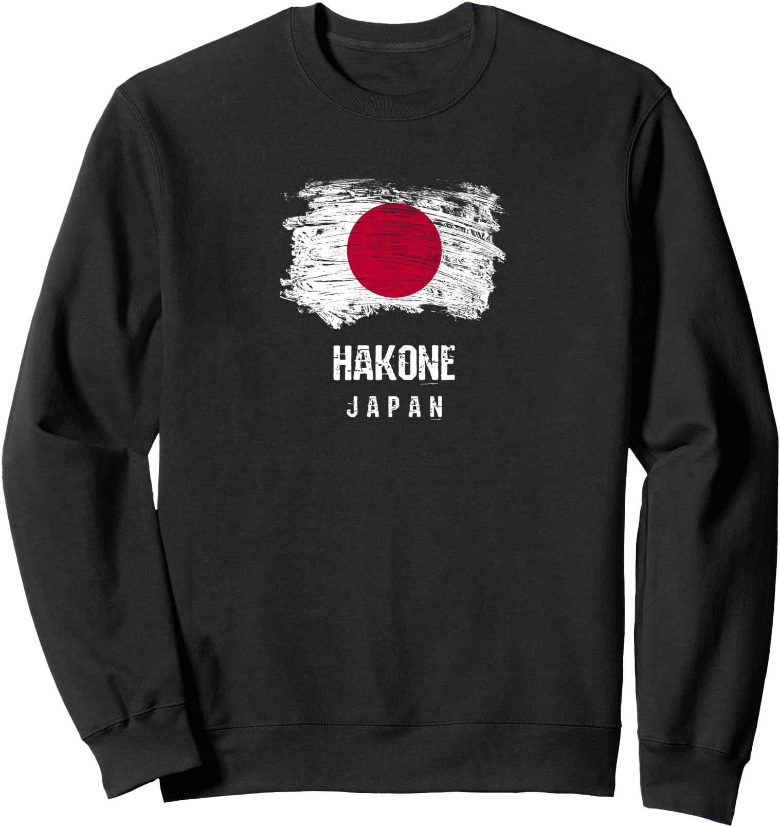 Hakone Japan Vacation Souvenir Japanese Flag Distressed Sweatshirt