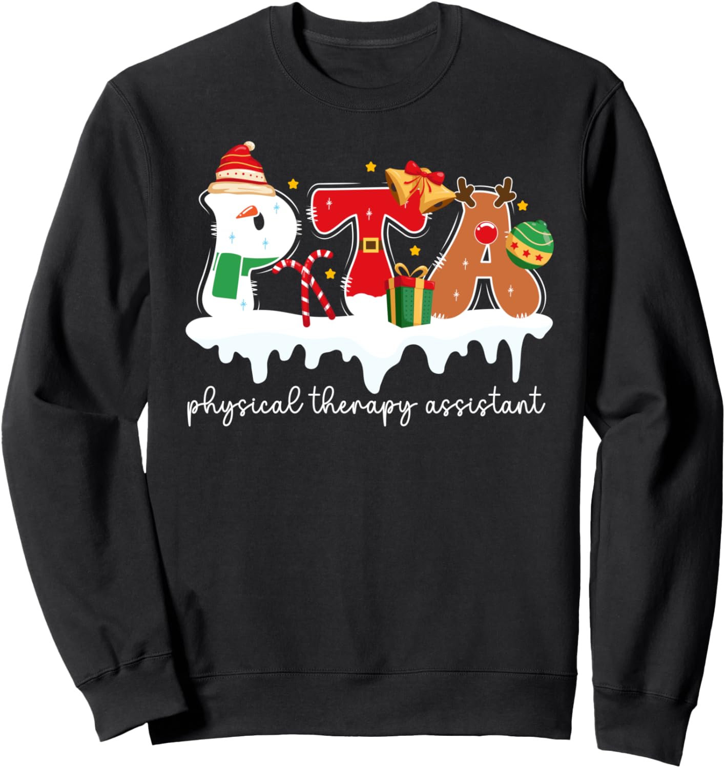 PTA Christmas Physical Therapy Assistant Xmas Party Sweatshirt